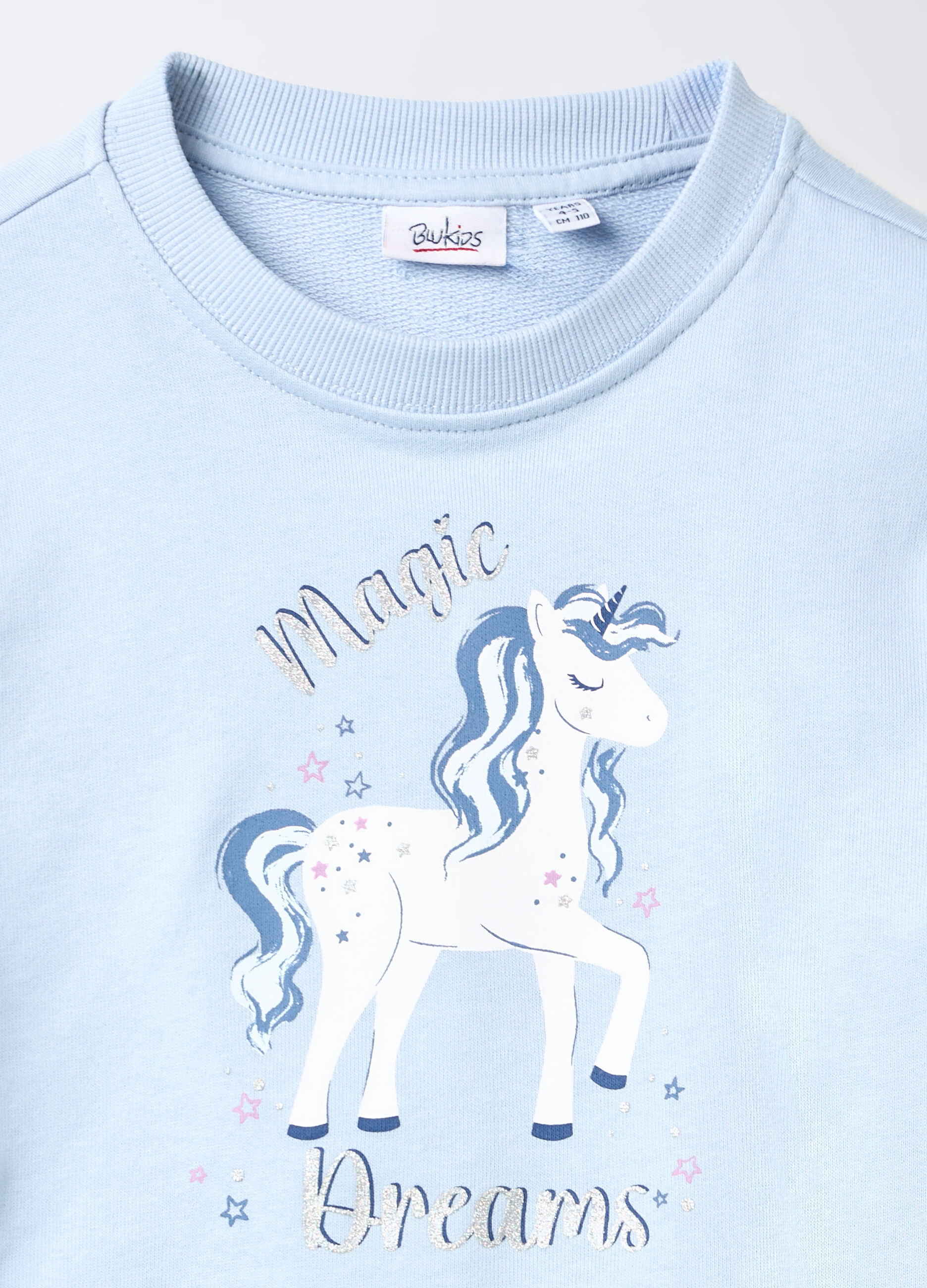 Jogging set in puro cotone garzato bambina_2