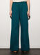 Pantaloni palazzo regular fit in puro cotone donna_1