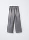 Pantaloni in denim di cotone misto viscosa Wide Leg ragazza_1