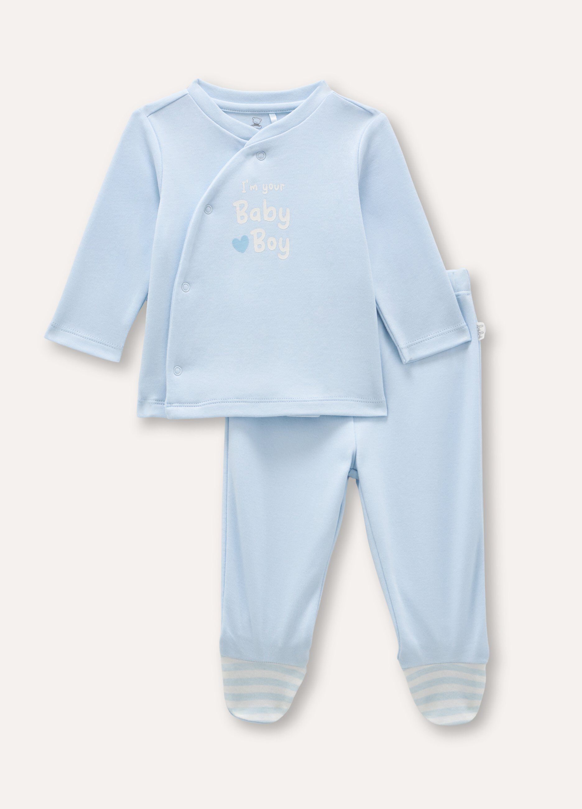 Set in interlock di puro cotone neonato_0