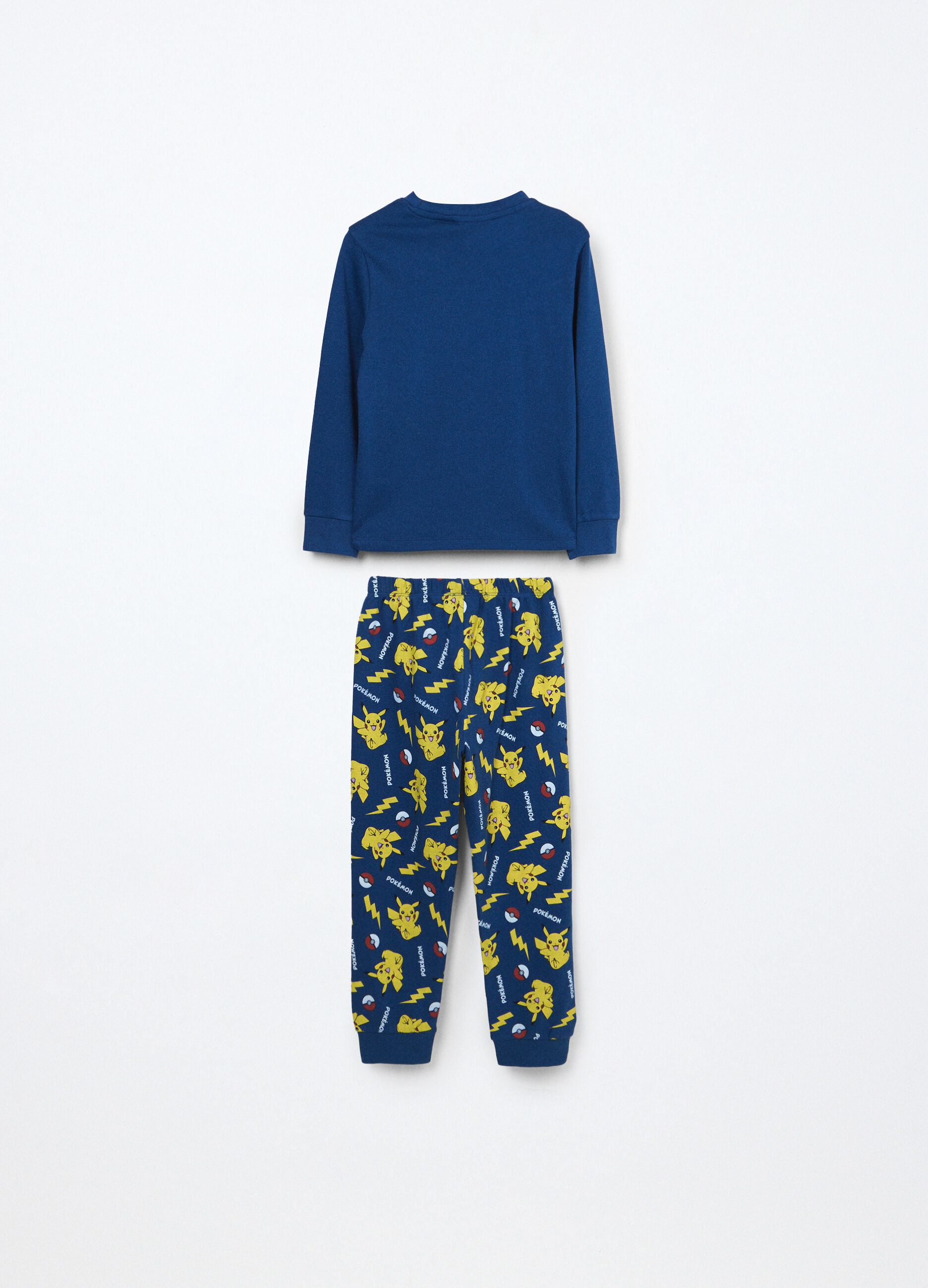 Set pigiama lungo in interlock di puro cotone bambino_1