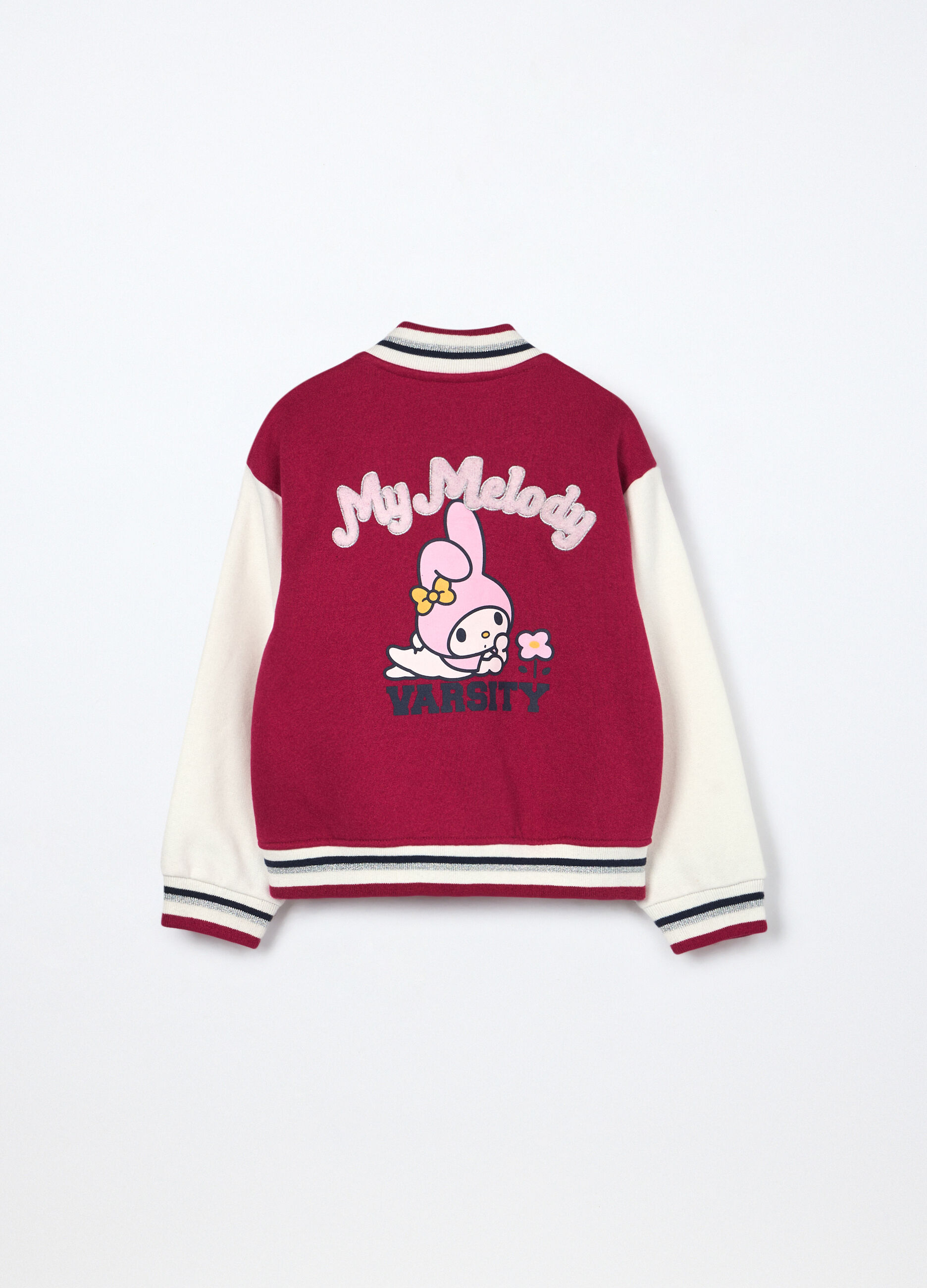 Felpa varsity Hello Kitty misto cotone bambina_1
