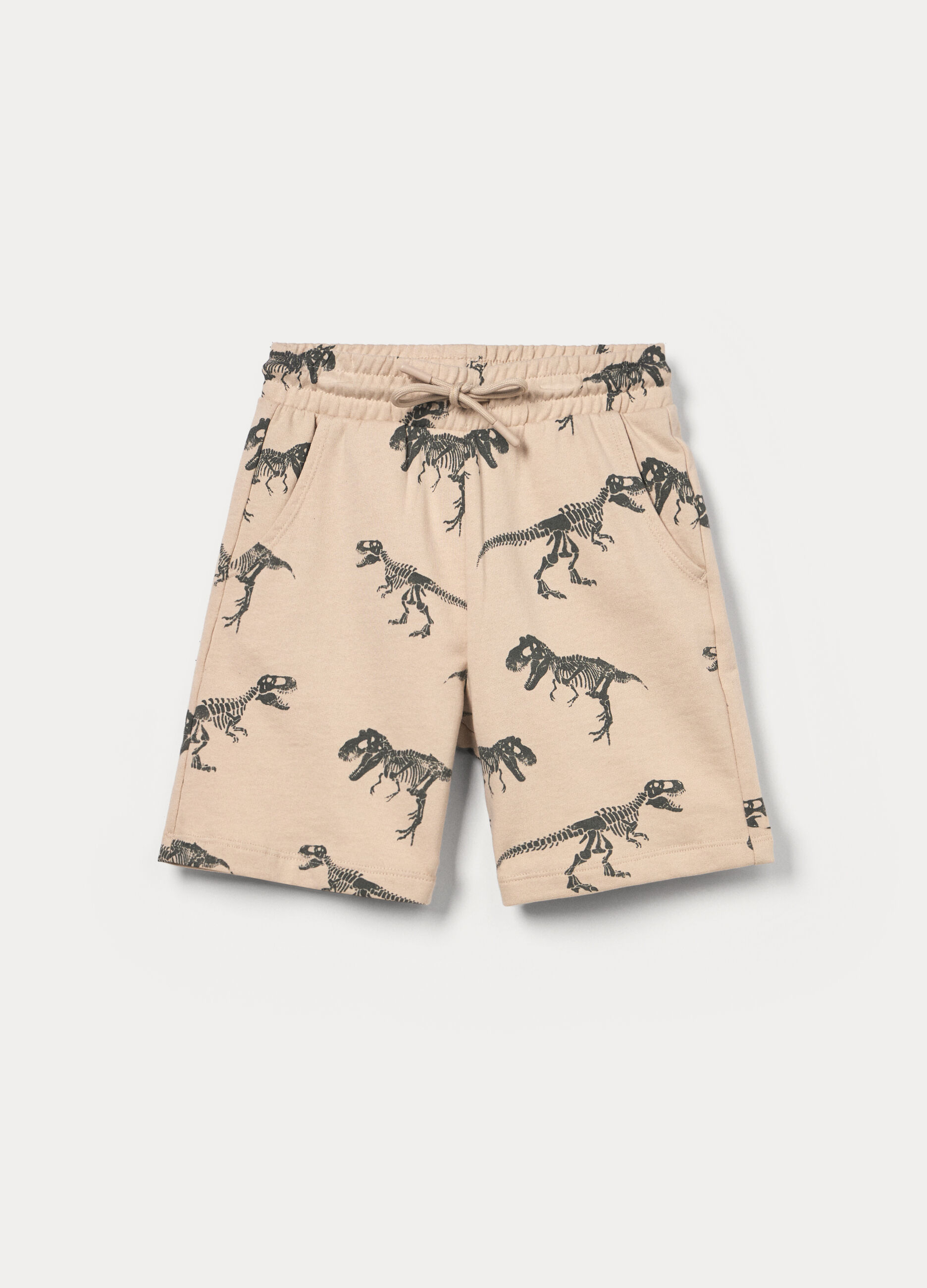 Shorts in french terry di puro cotone bambino_0