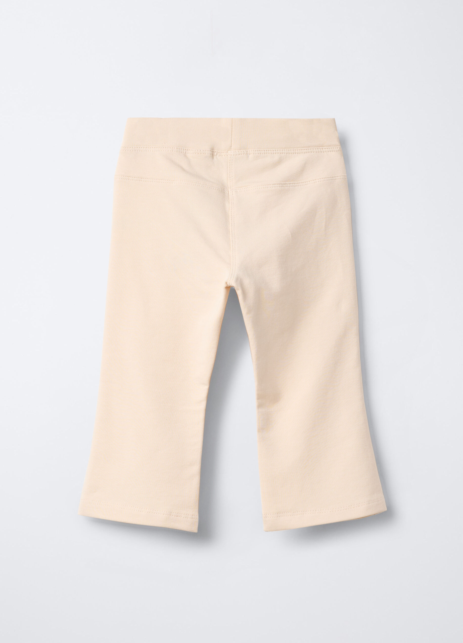 Treggings in cotone garzato Flare Fit stretch bimba_1