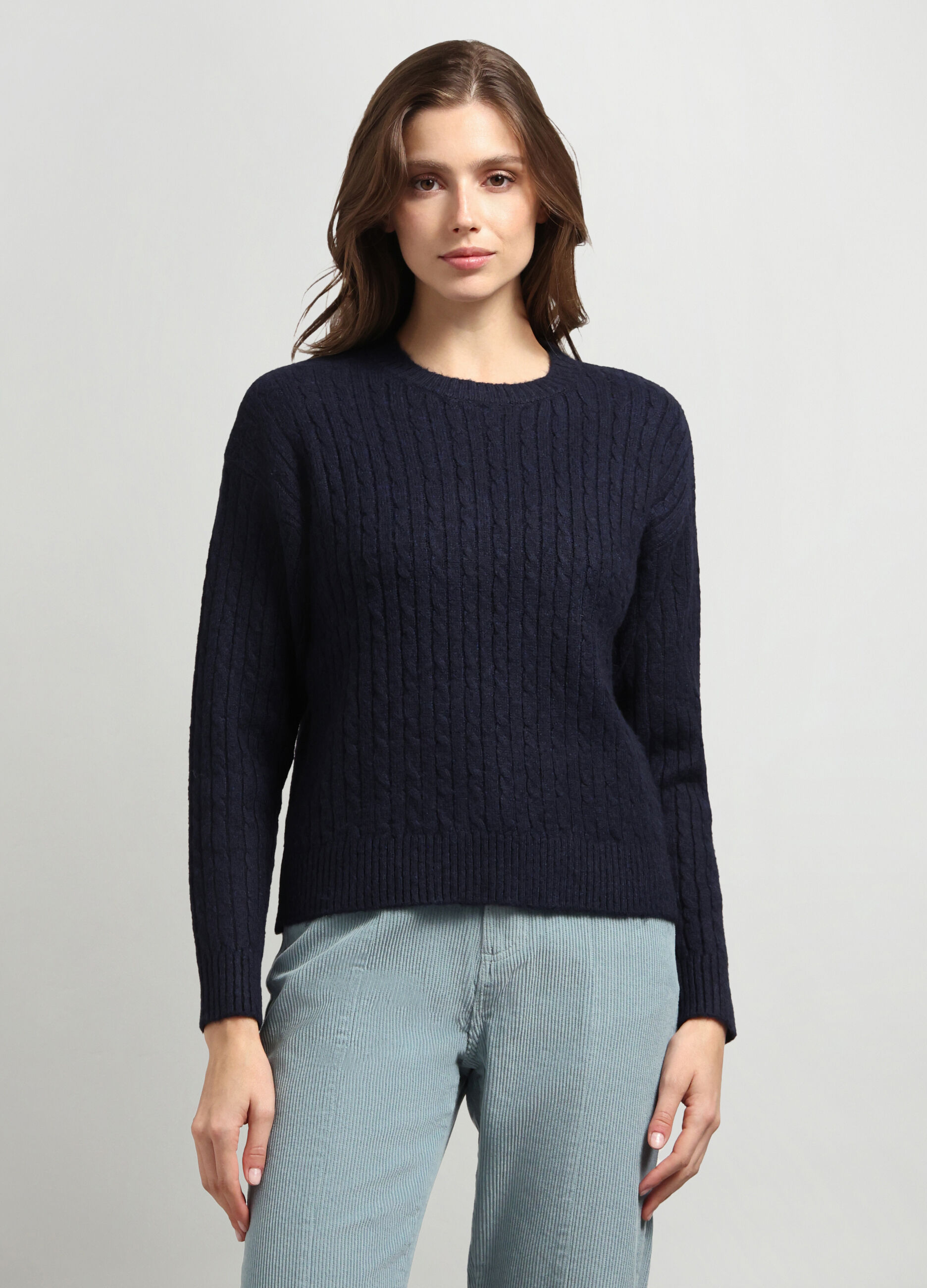 Girocollo tricot misto lana donna_0