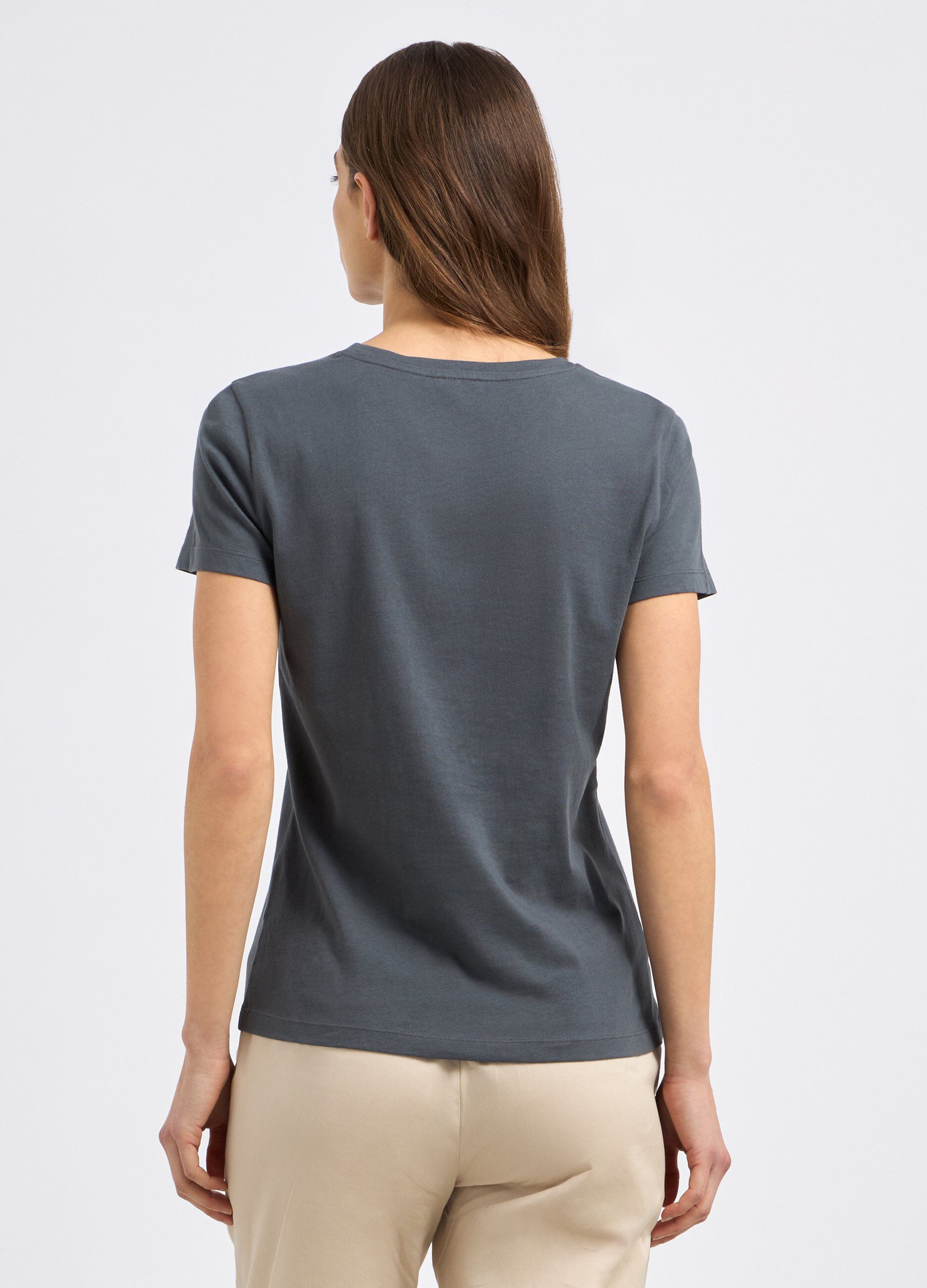 T-shirt in puro cotone con ricamo donna_1