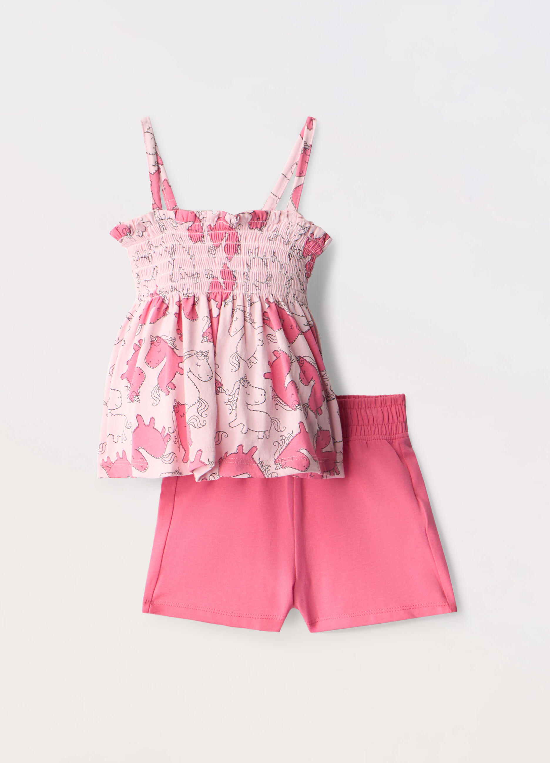 Jogging set in jersey di puro cotone neonata_0