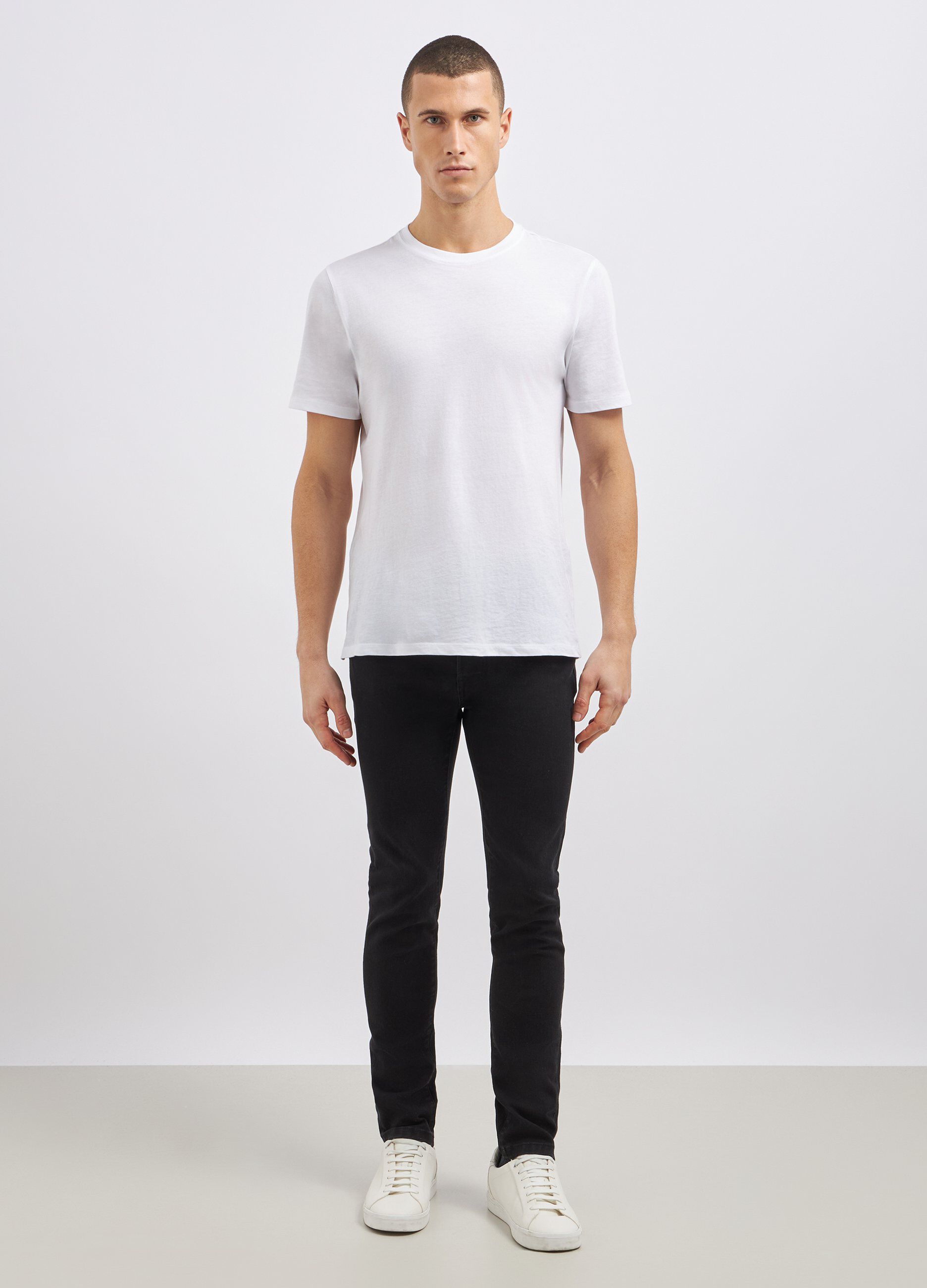 Jeans in misto cotone uomo_0