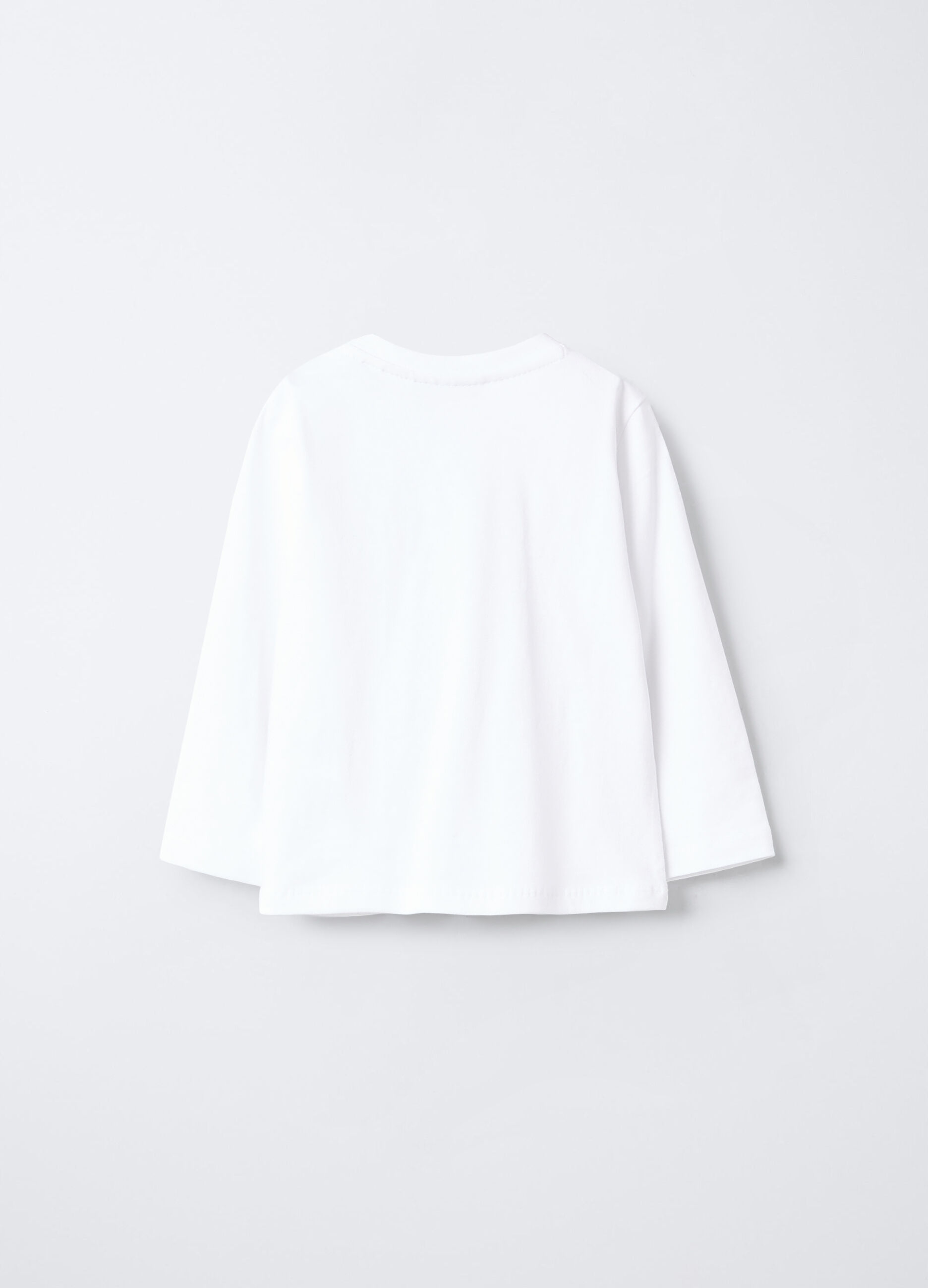 T-shirt girocollo in jersey di puro cotone bimbo_1