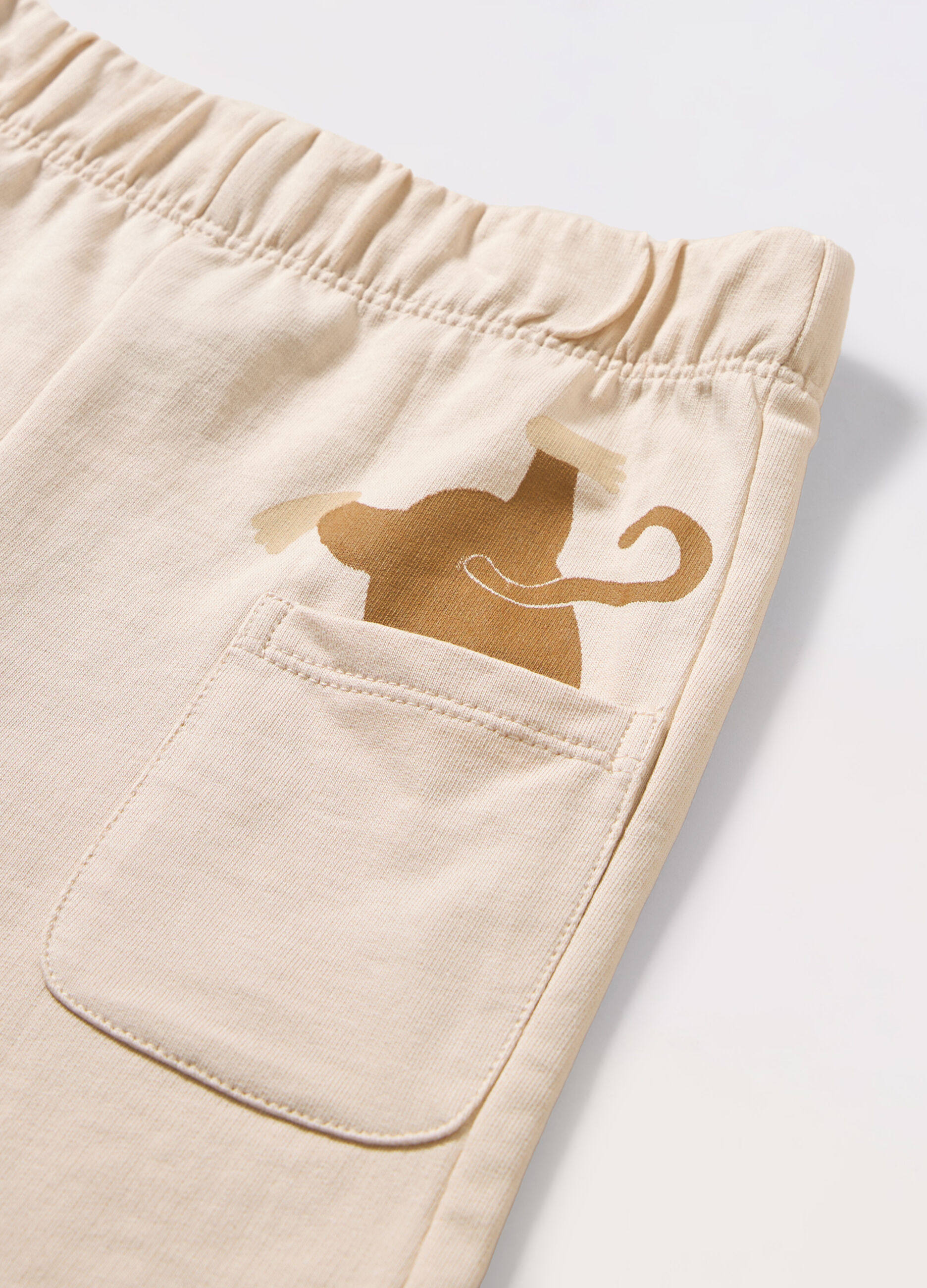Shorts in french terry di puro cotone neonato_1
