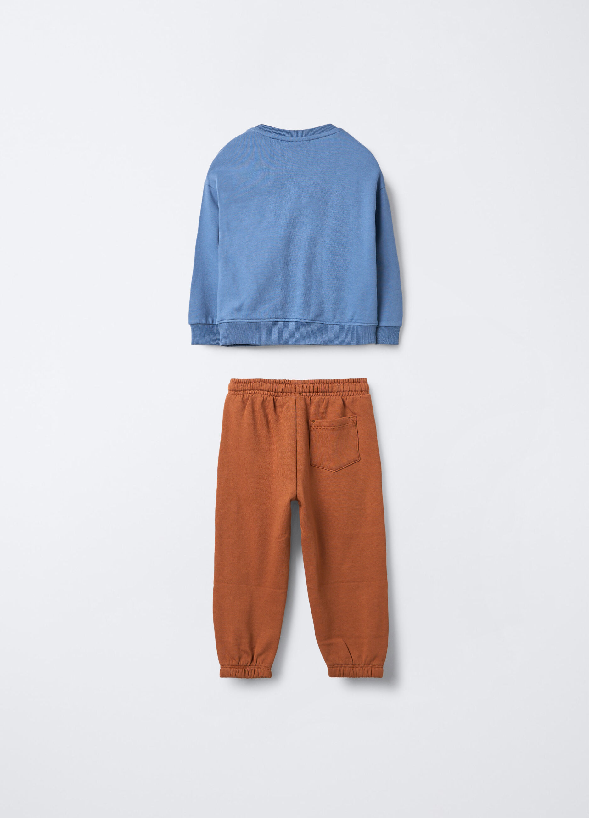 Jogging set in puro cotone garzato bimbo_1
