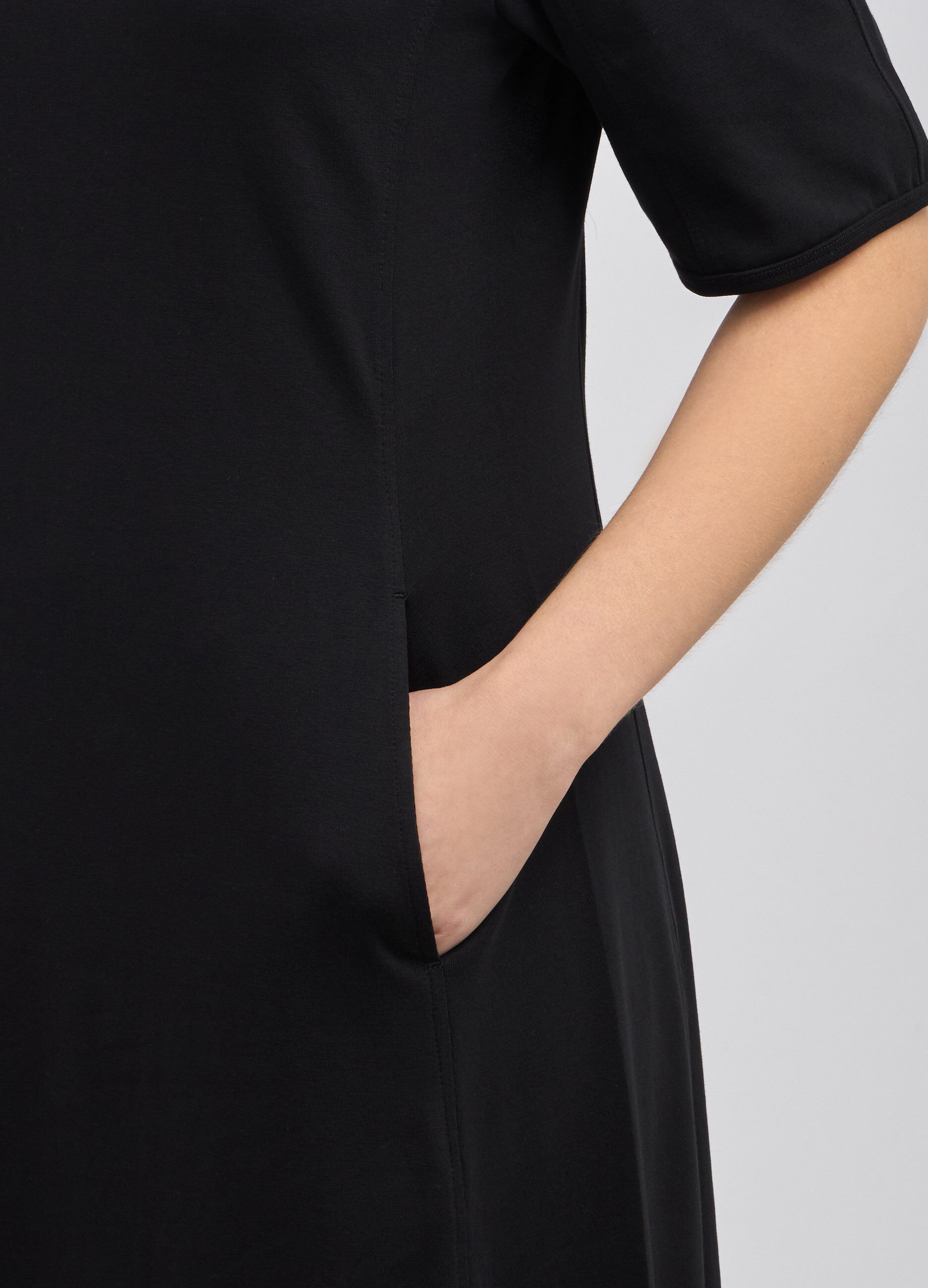 Abito lungo in cotone stretch donna_2