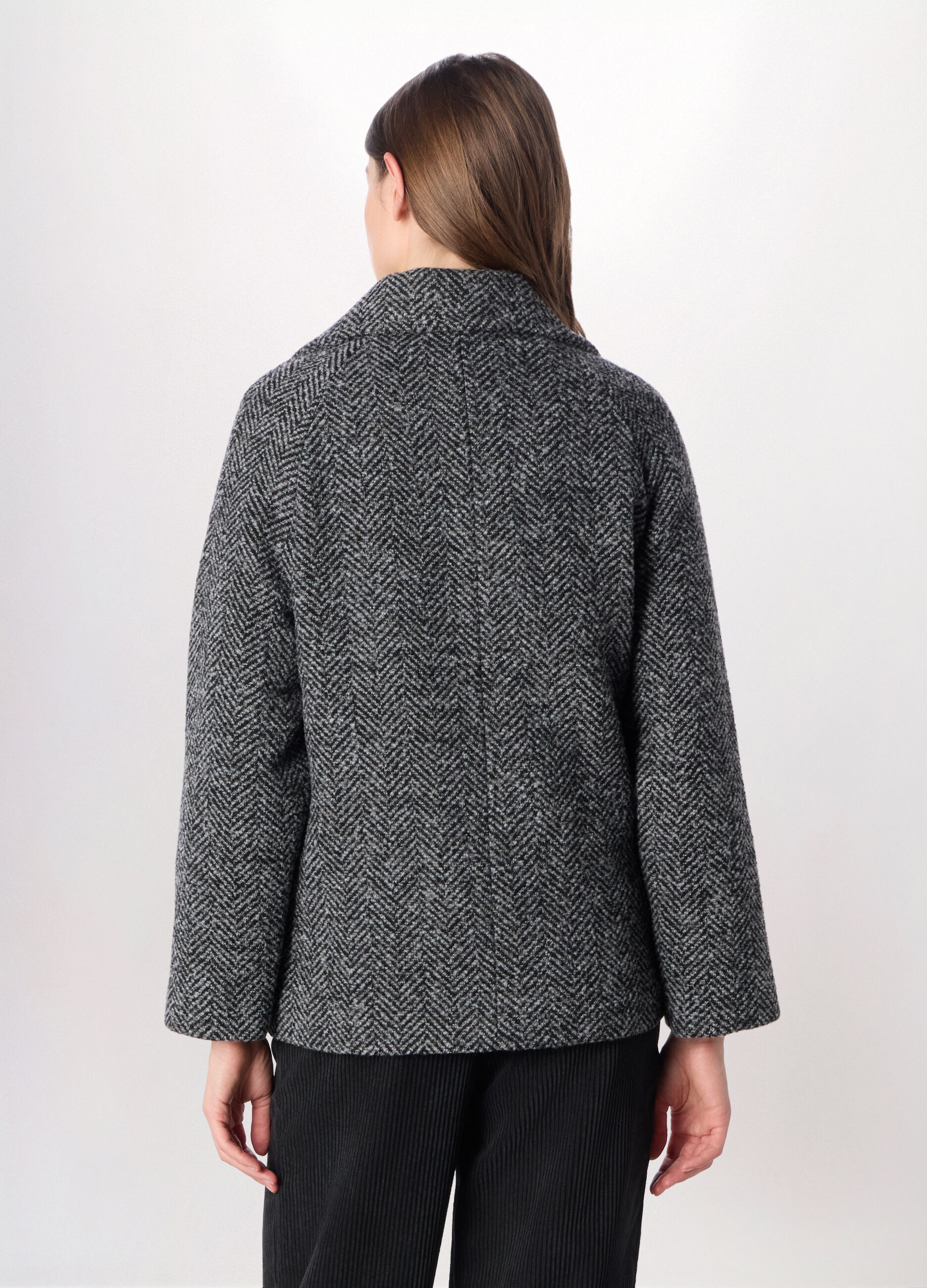 Giacca doppio petto misto lana donna_1