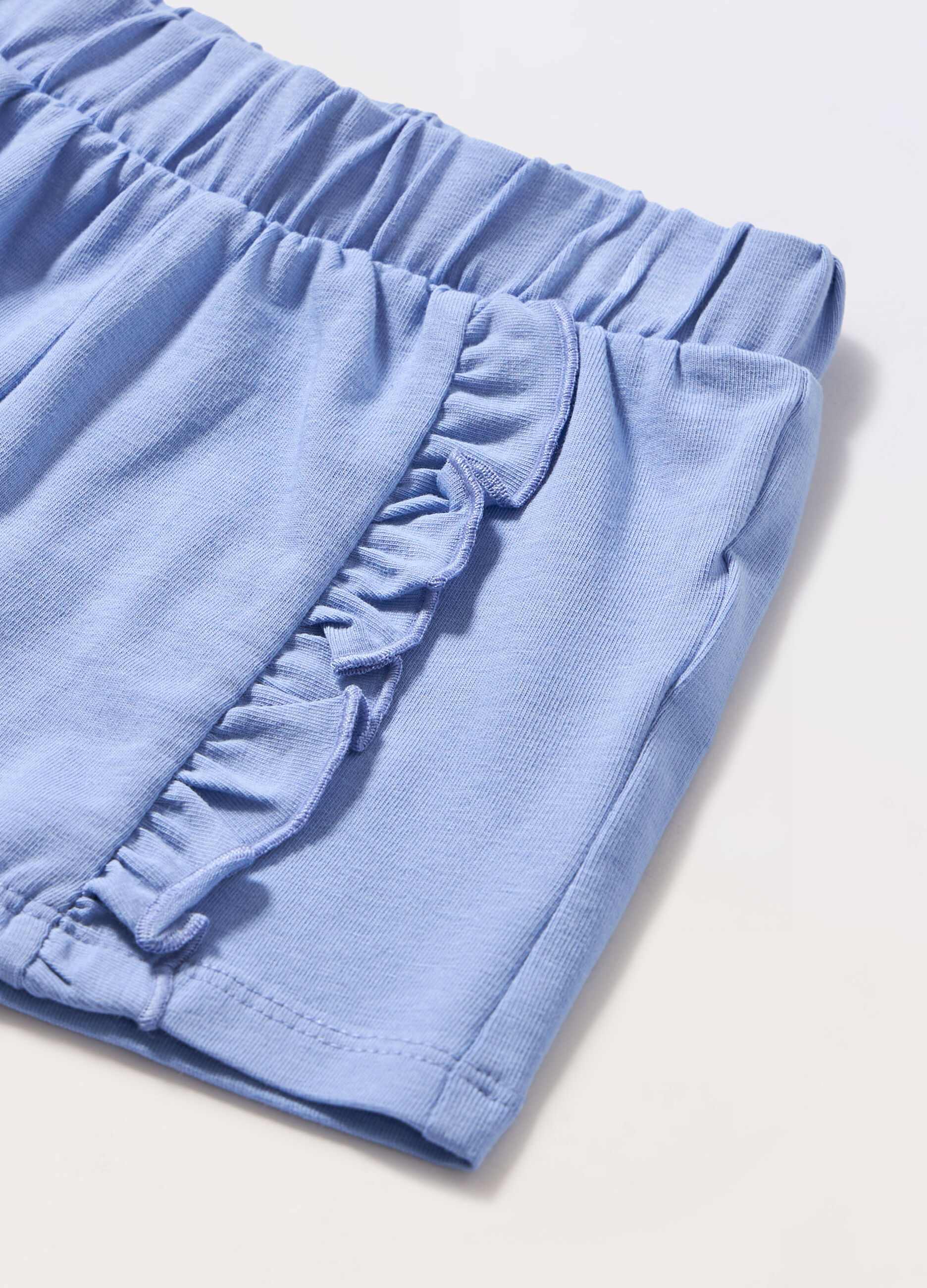 Shorts in jersey di puro cotone neonata_1