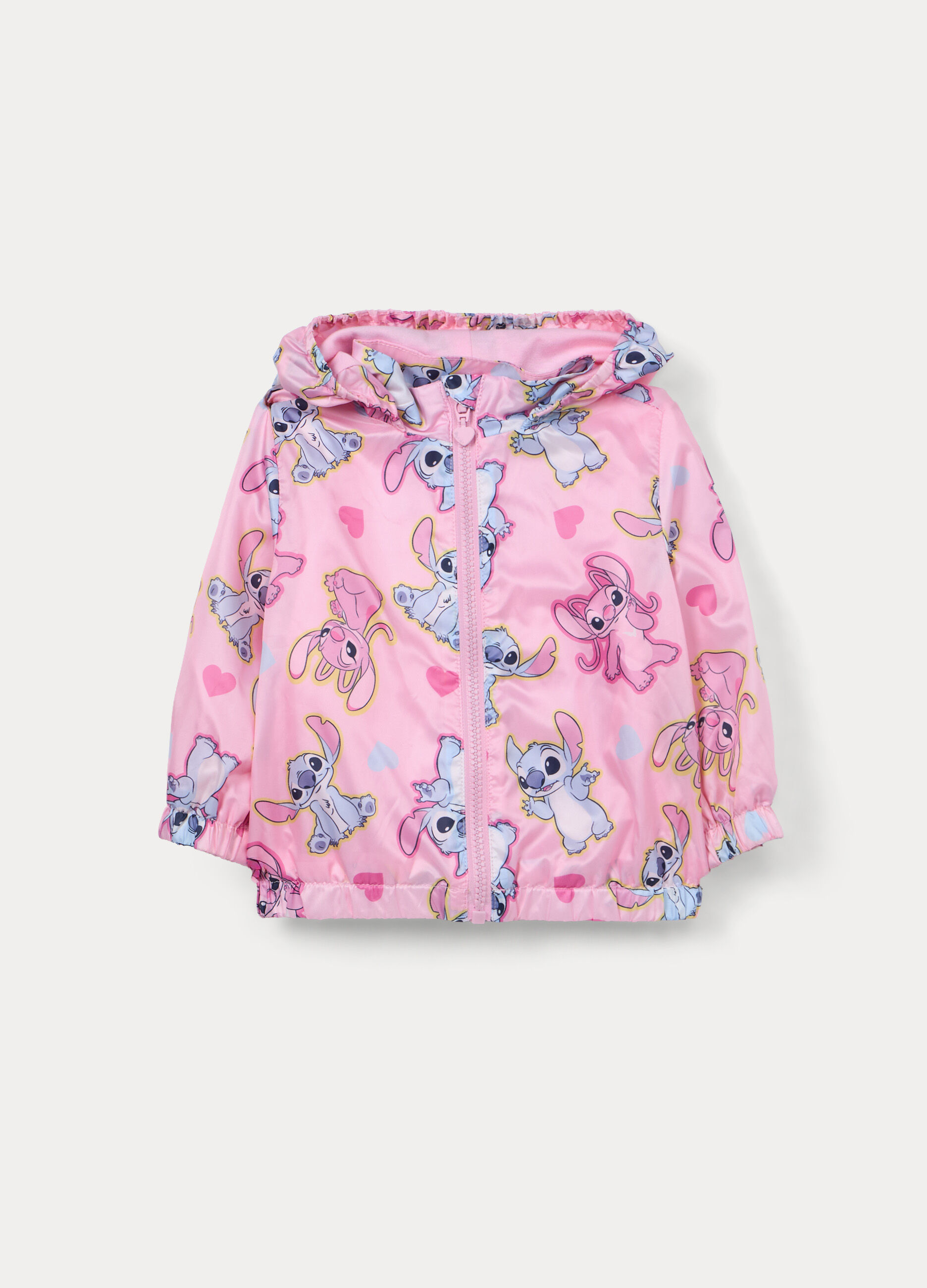 Giacca a vento Lio & Stitch con cappuccio bimba_0