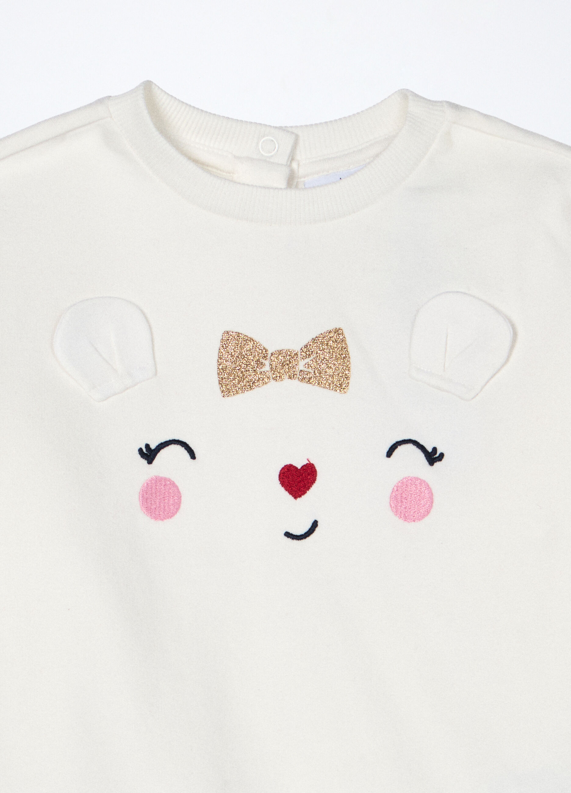 Jogging set in cotone fleece stretch neonata_2