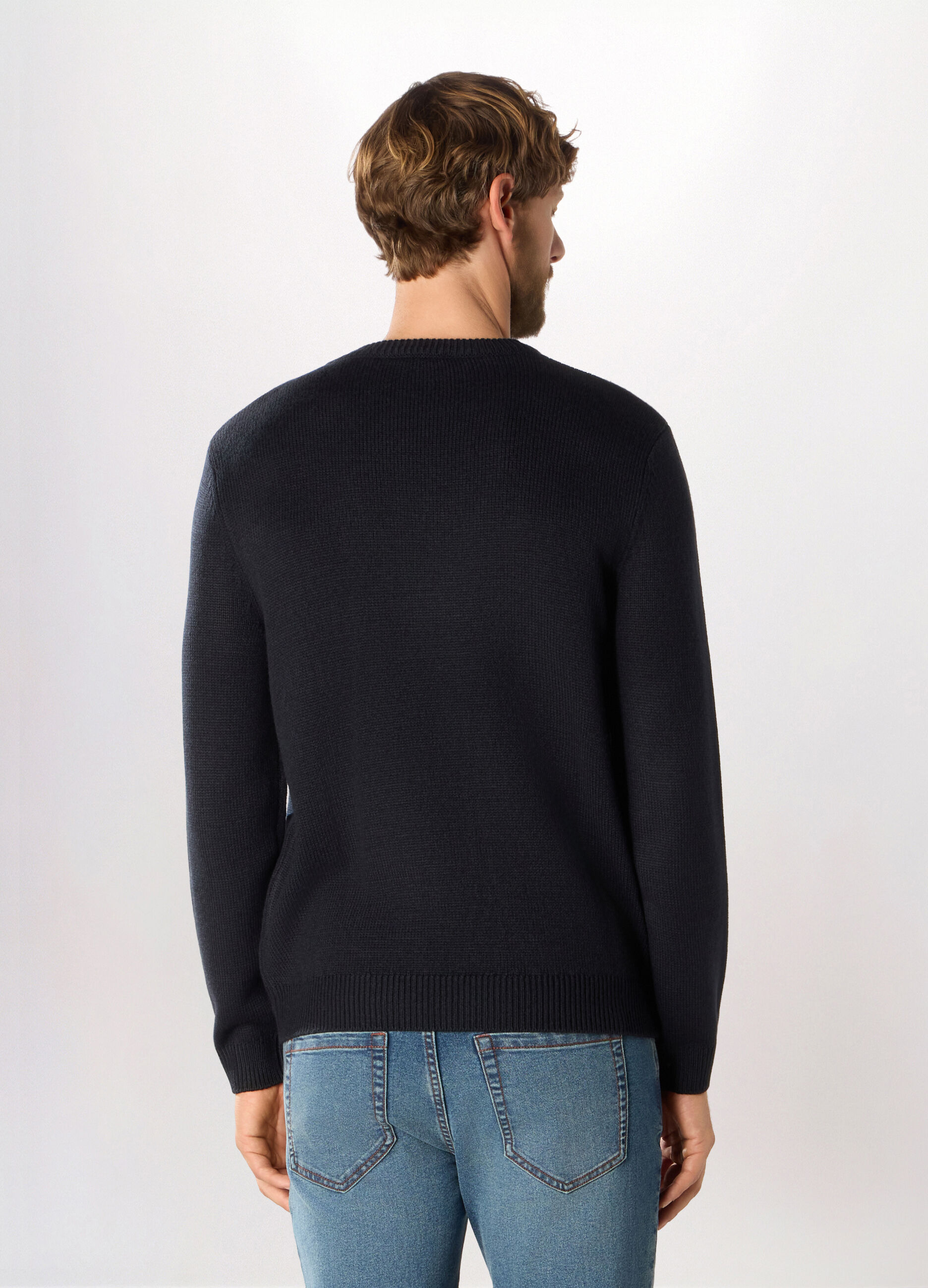 Maglione girocollo con motivo Natale uomo_1