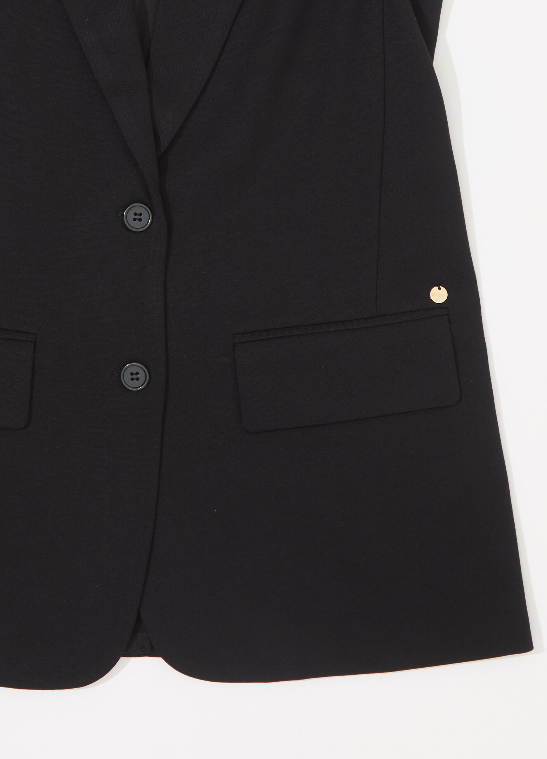 Gilet lungo in punto milano donna_6