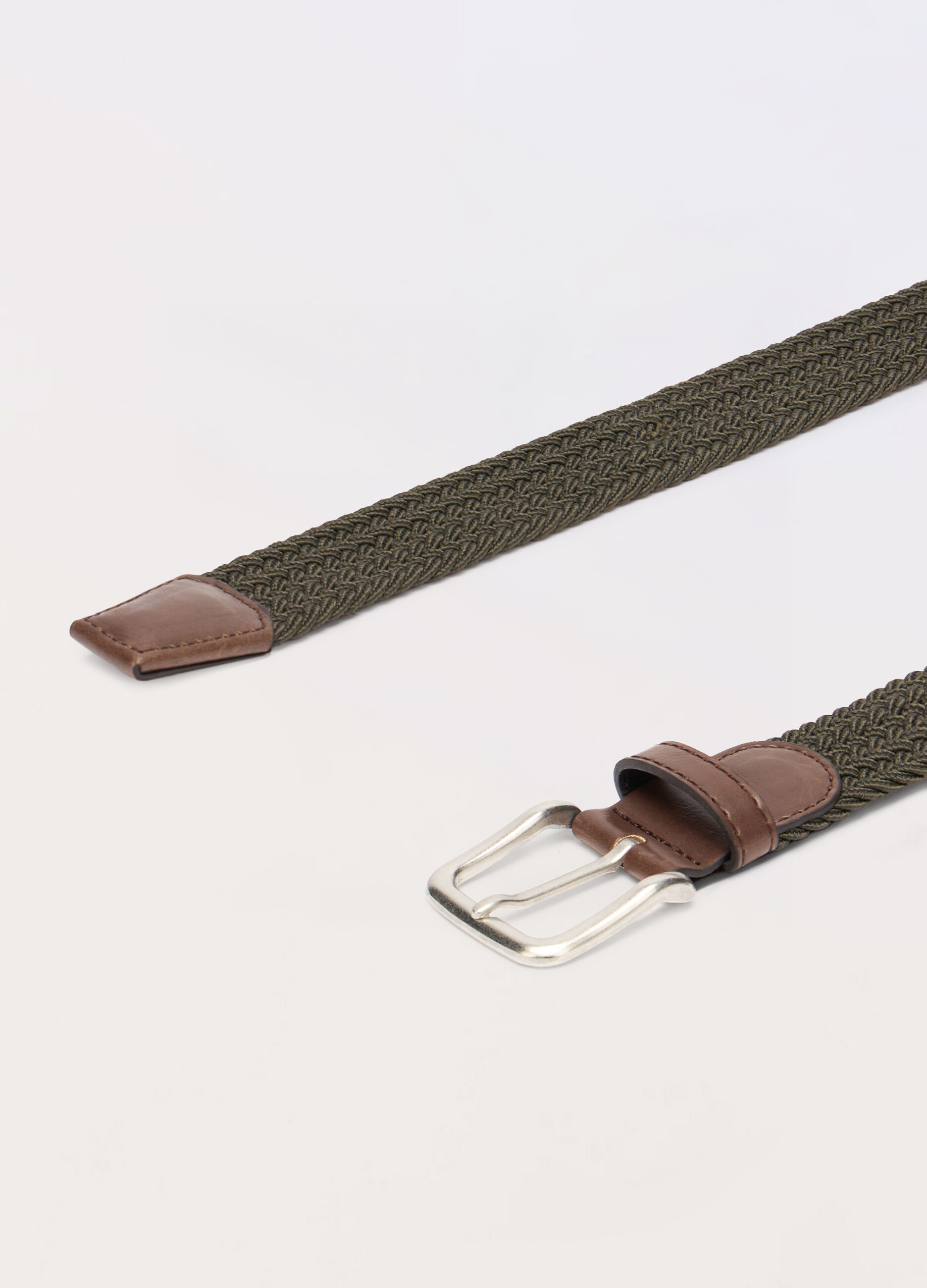 Cintura intrecciata con inserti in ECOpelle uomo_1