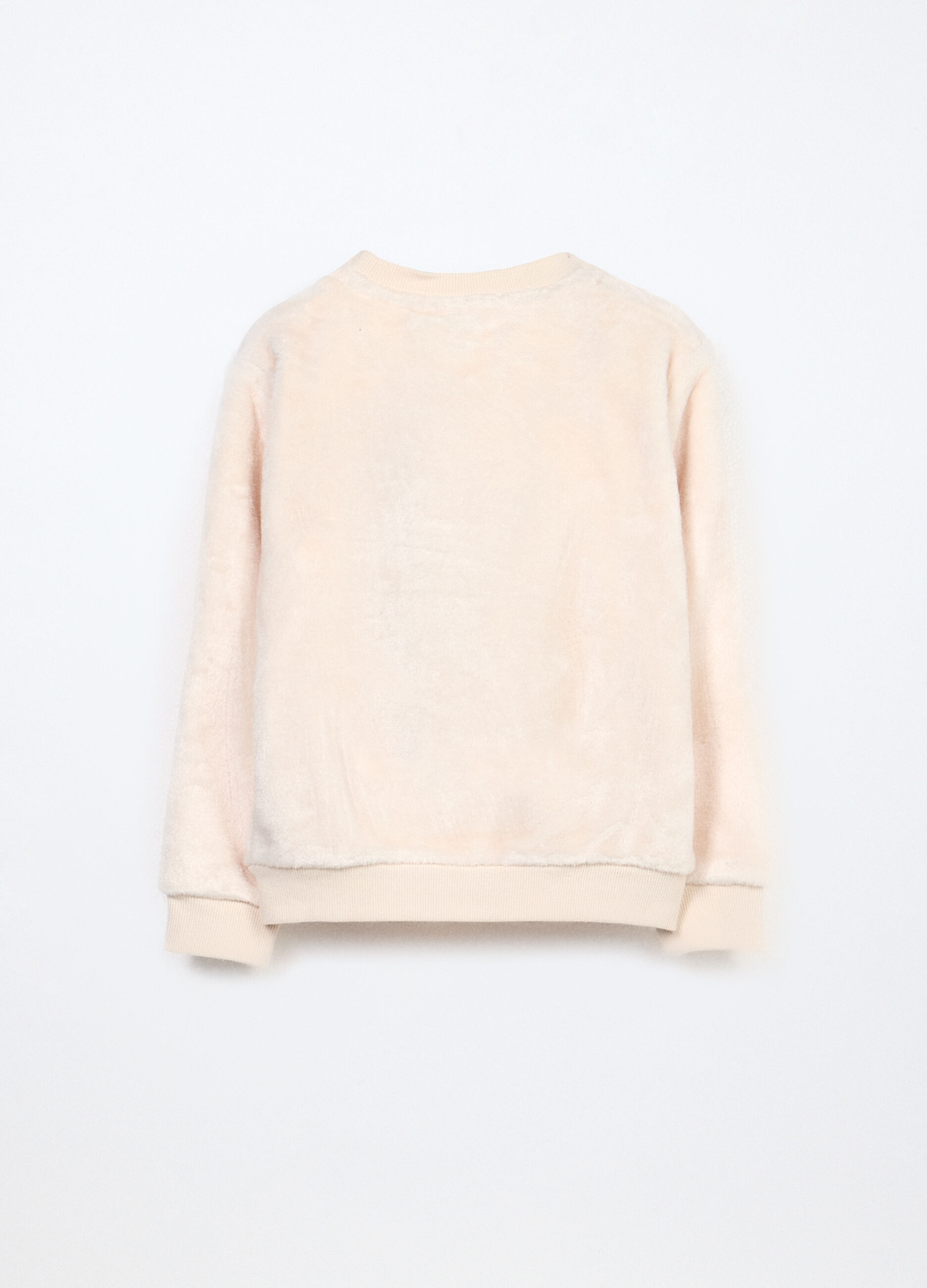 Felpa in pile con paillettes bambina_1