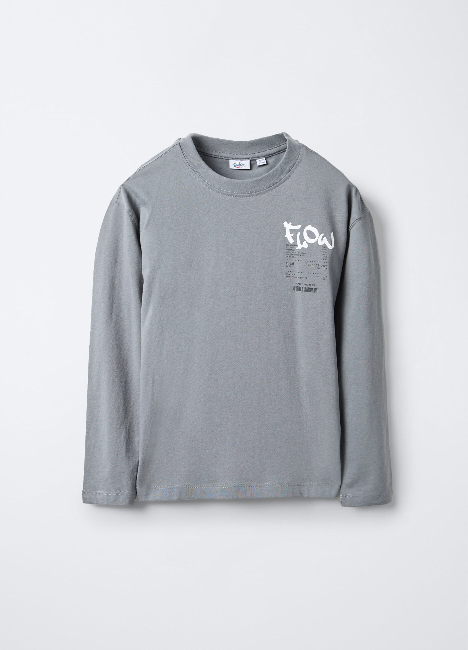 T-shirt girocollo in jersey di puro cotone ragazzo_0