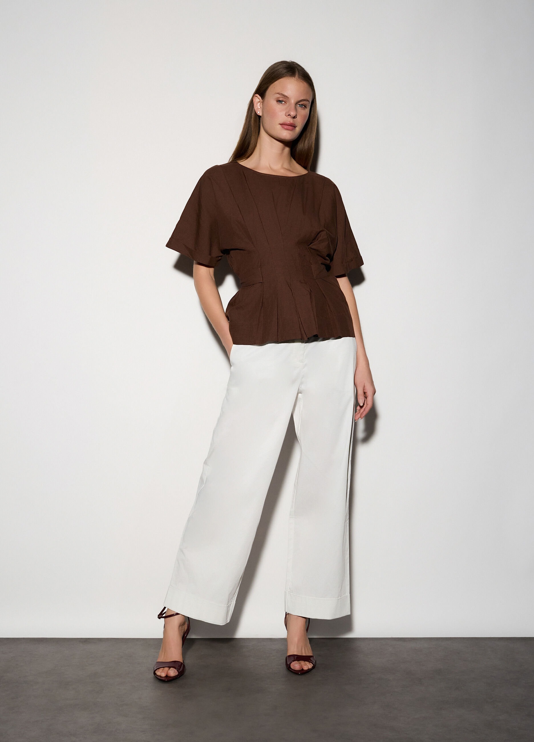 T-shirt girocollo donna_0