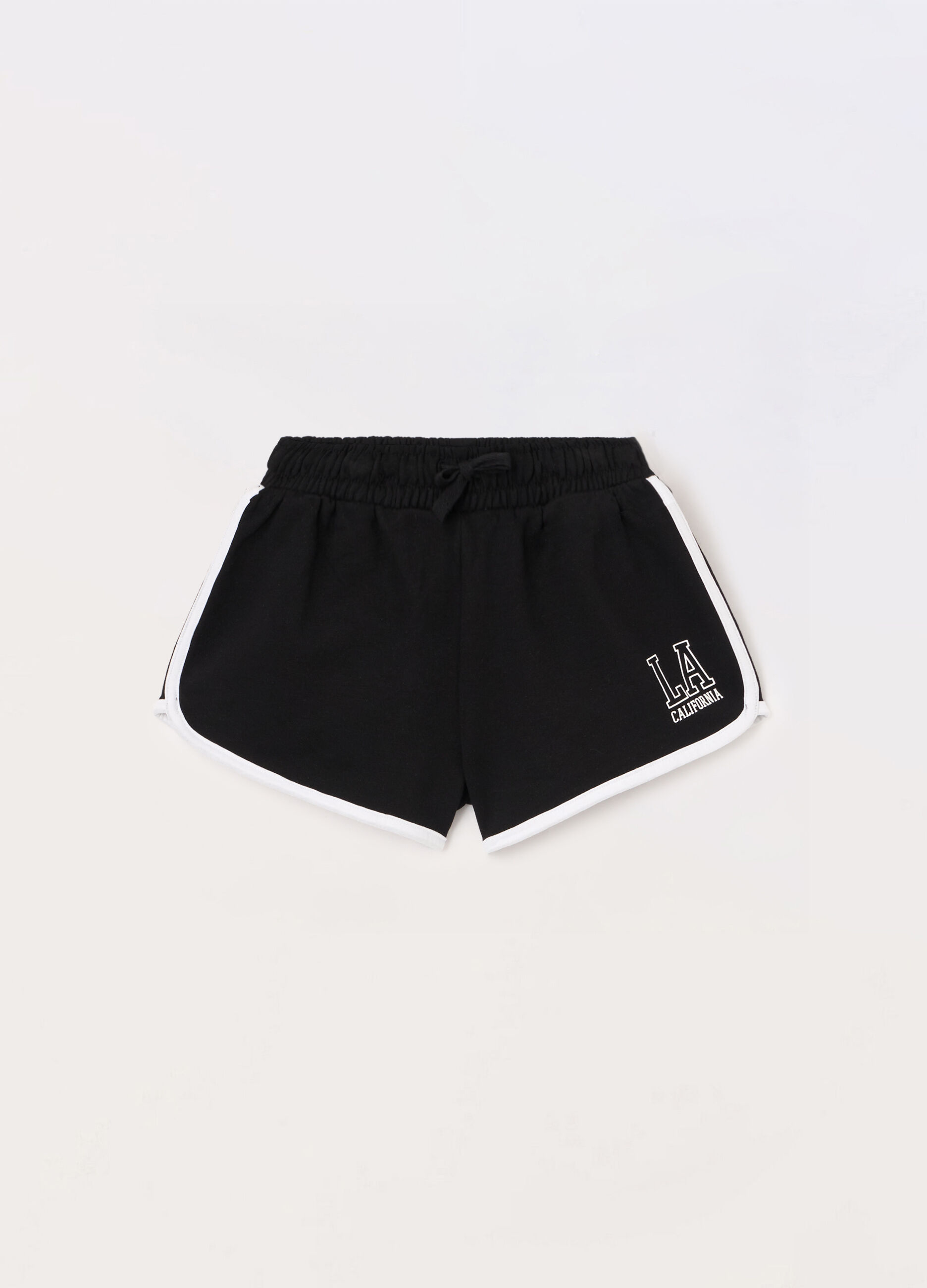 Shorts in french terry di misto cotone ragazza_0