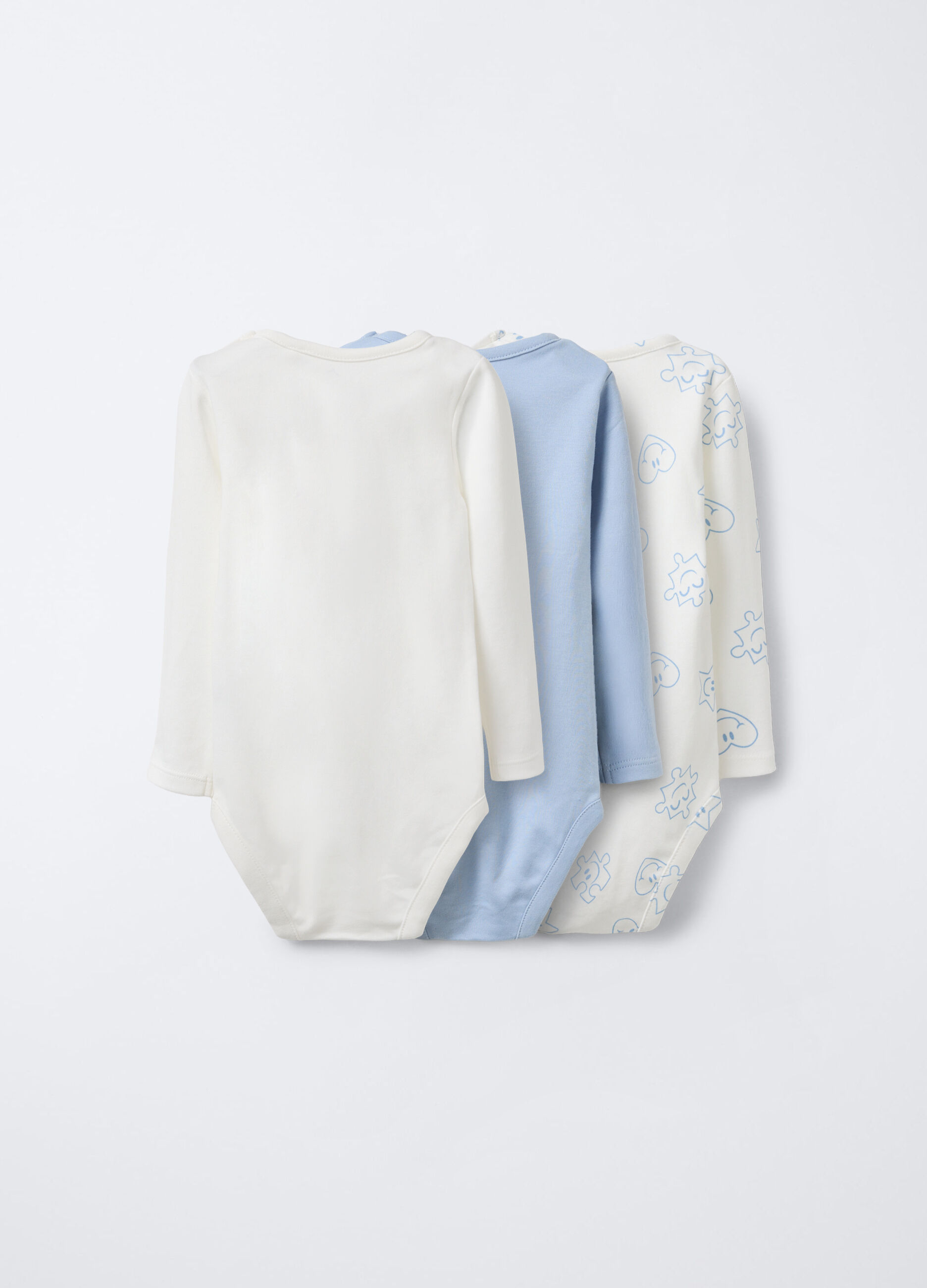 Pack 3 body in interlock di puro cotone _1