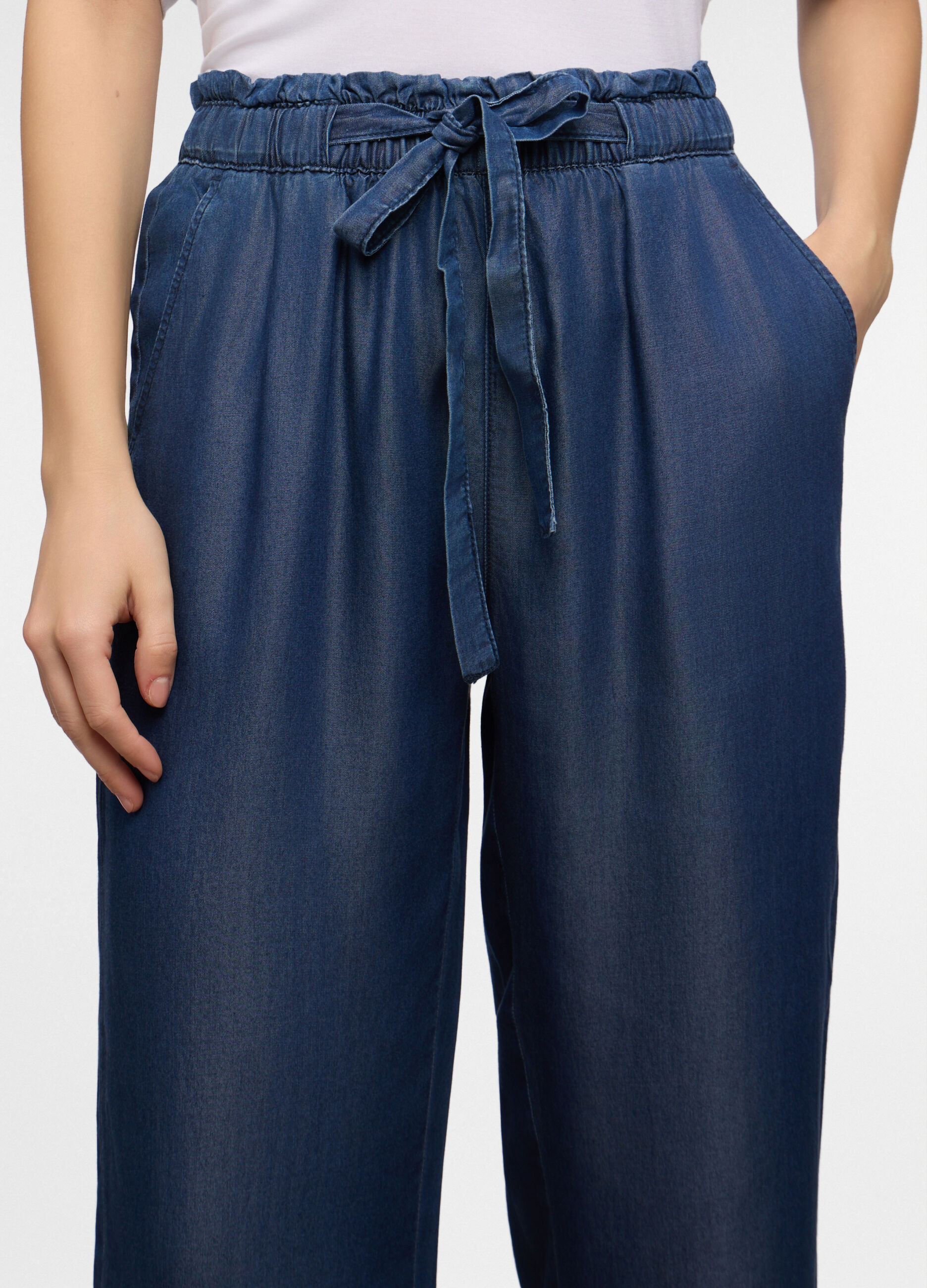 Jogger fit regular in Lyocell donna_3