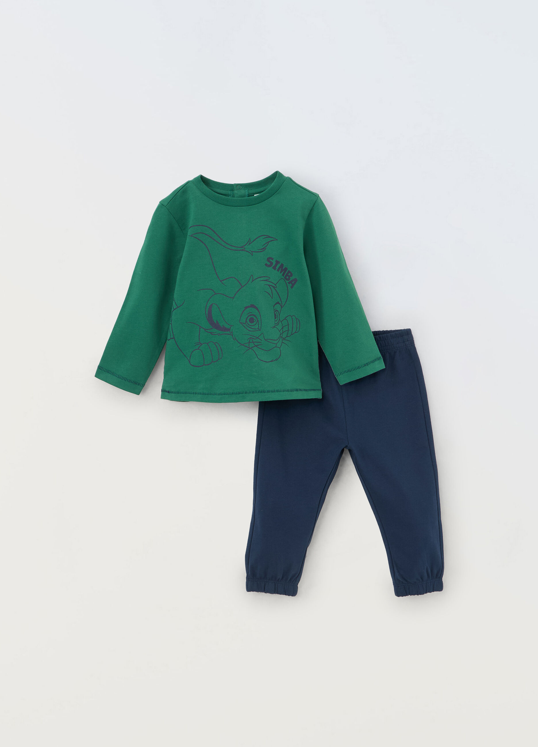 Jogging set Simba in puro cotone neonato_0