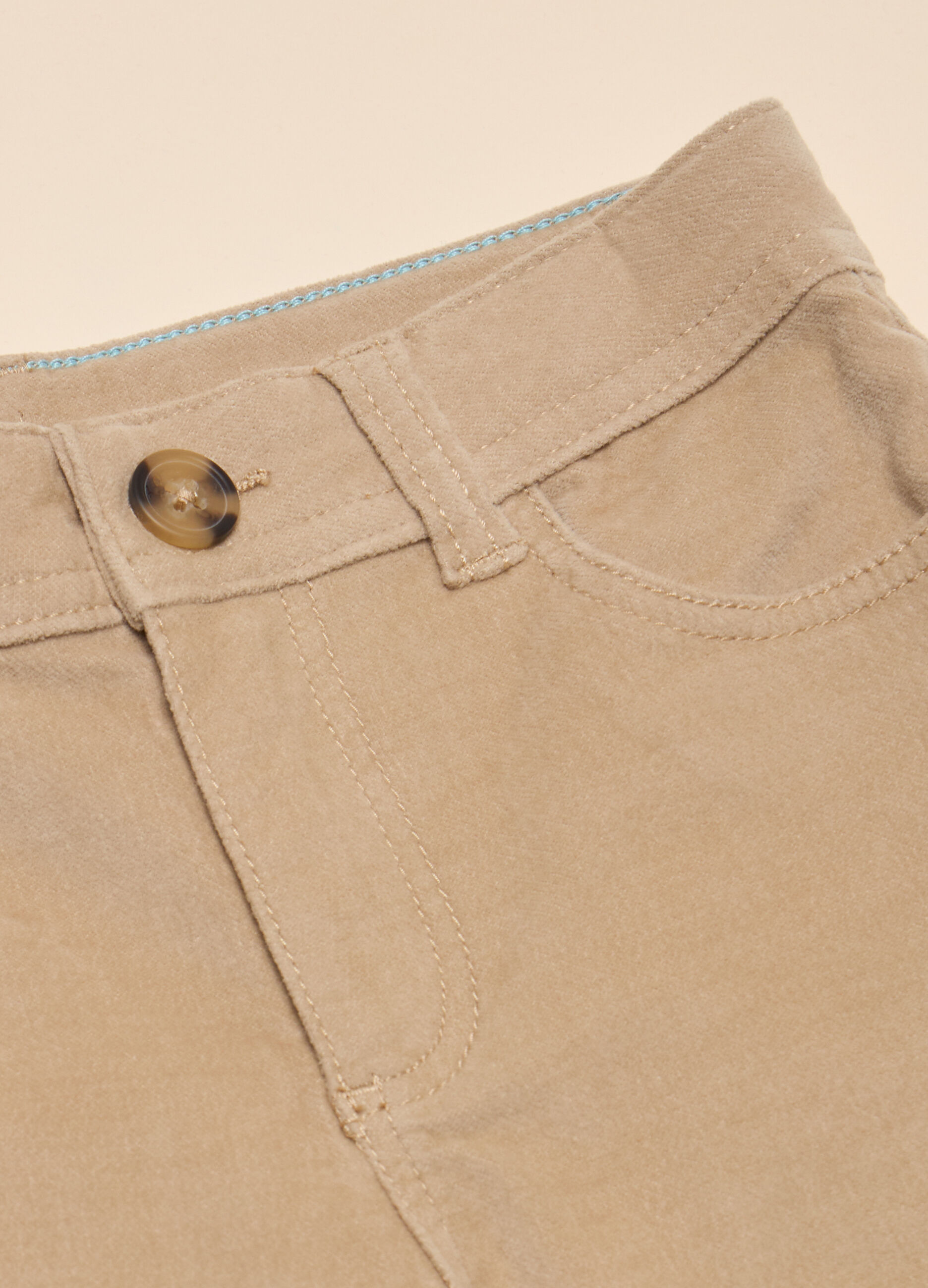 Pantaloni velour di cotone stretch_1