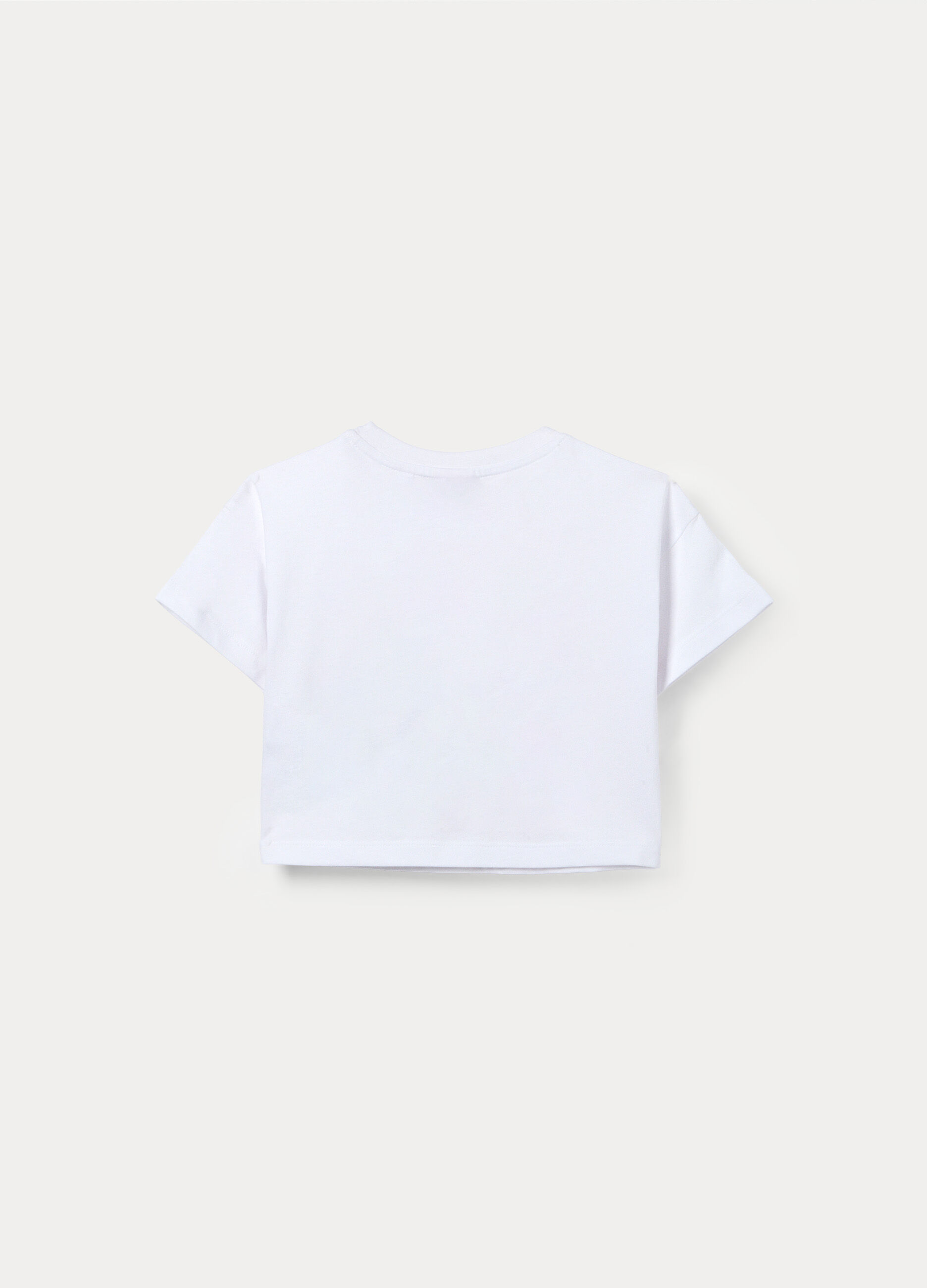 T-shirt girocollo in jersey di puro cotone bambina_2