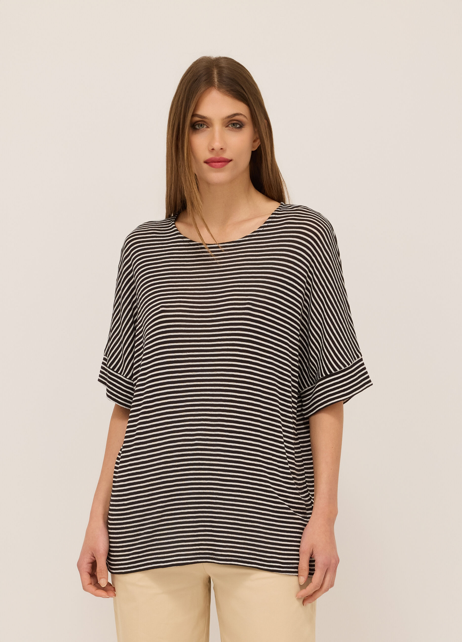 T-shirt misto viscosa donna_0