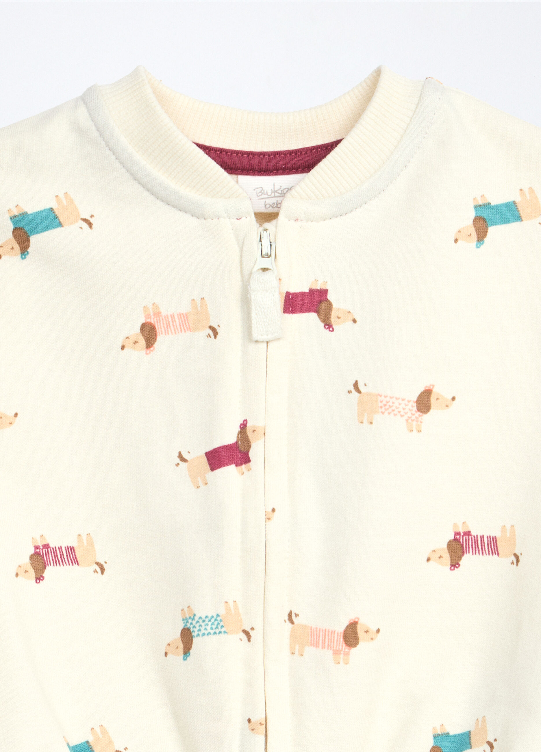 Jogging set in french terry di puro cotone neonata_2