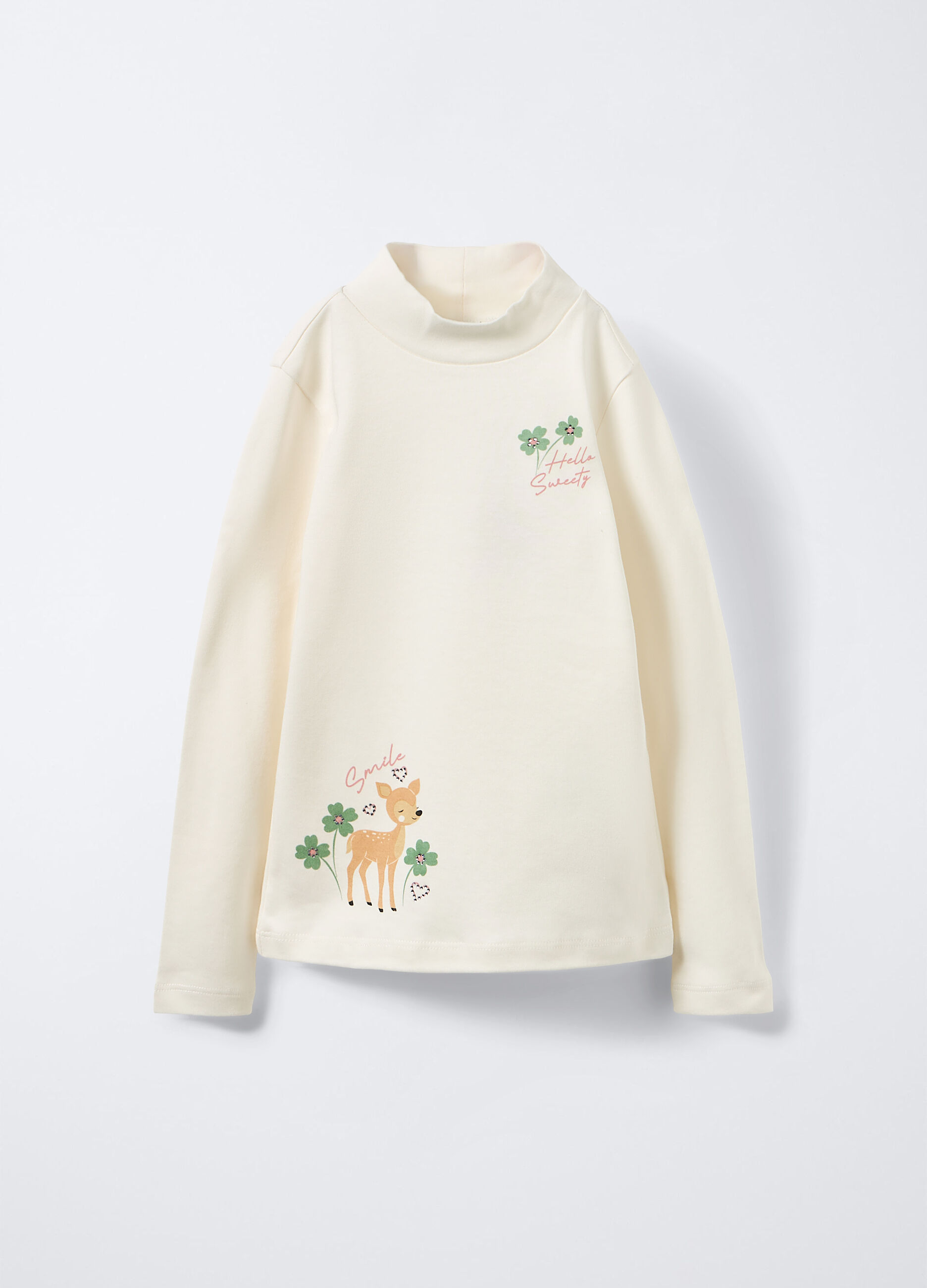 Lupetto in interlock di puro cotone bambina_0