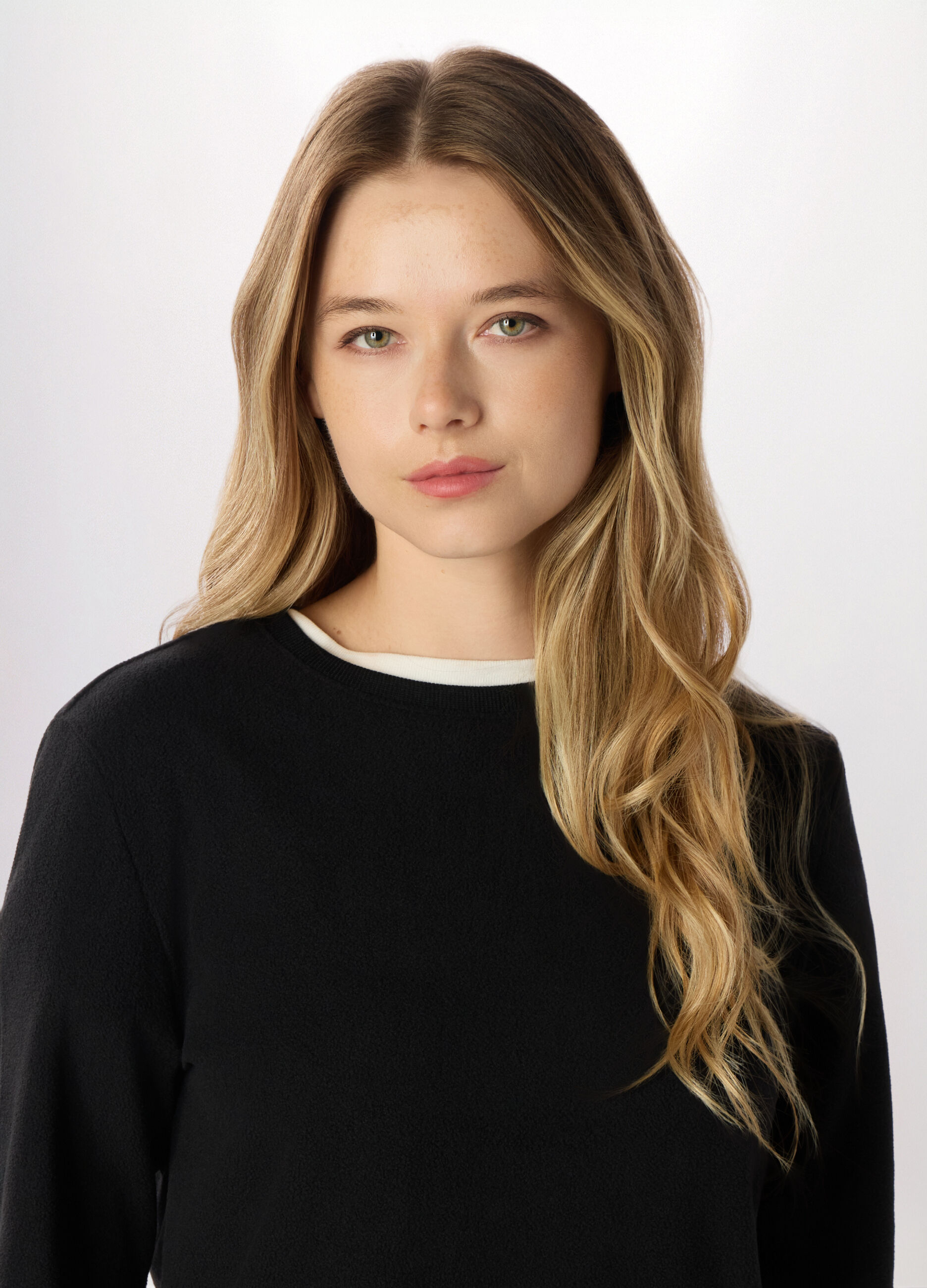 Felpa girocollo in pile donna_2