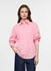 Camicia fit regular con collo alla francese in puro cotone donna_0