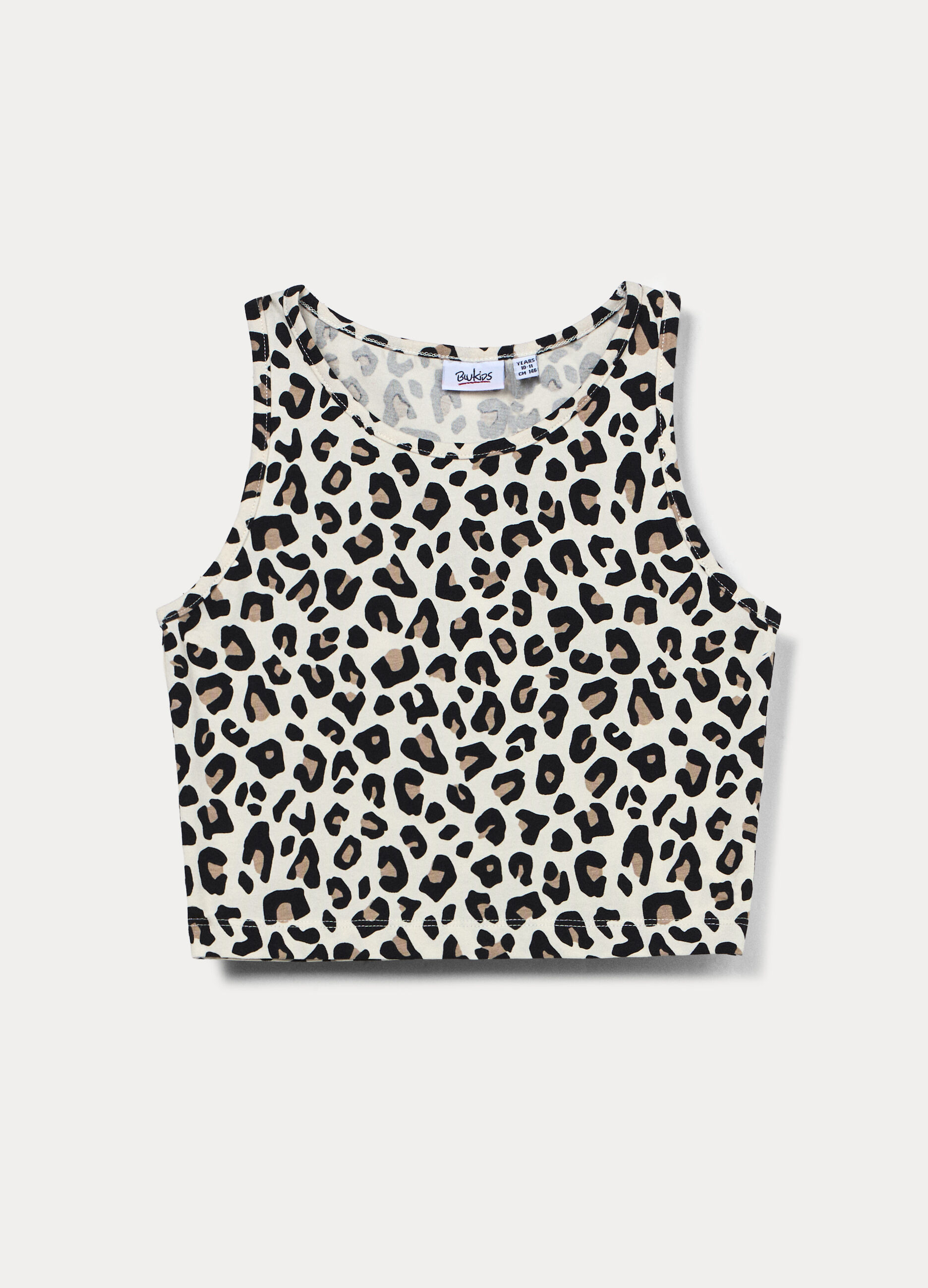 Canotta fitted in jersey stretch ragazza_0