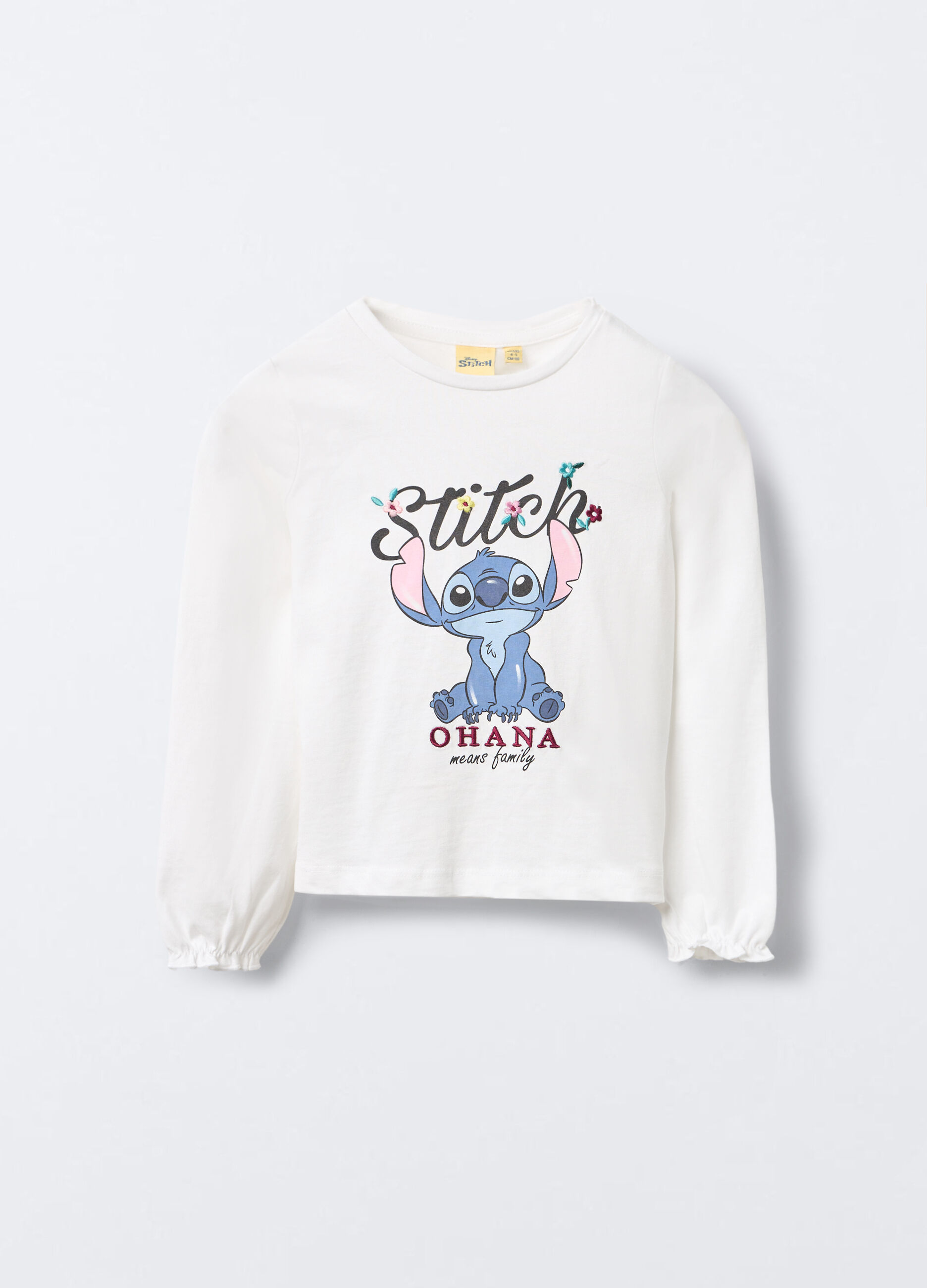 T-shirt in jersey girocollo Disney di puro cotone bambina_0