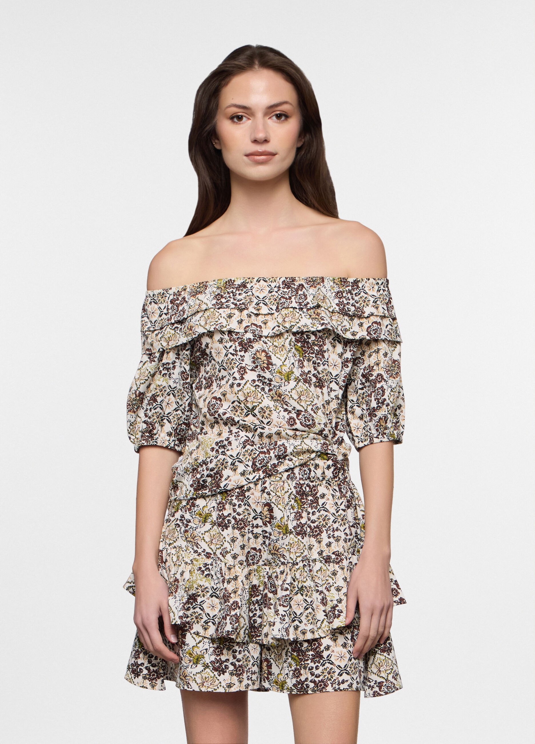 Blusa fit regular in american cr&ecirc;pe donna