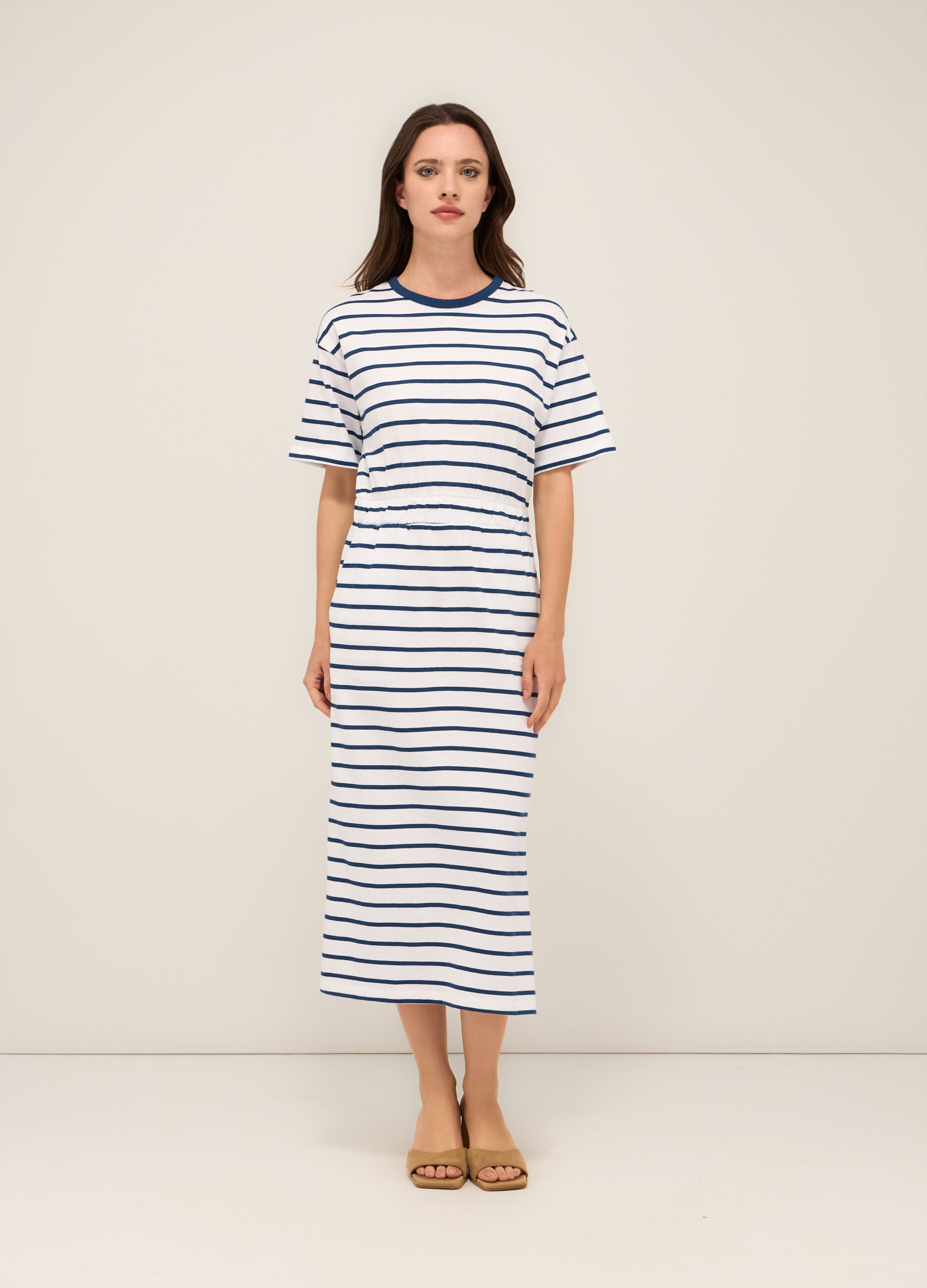 Abito lungo in jersey di puro cotone donna_0