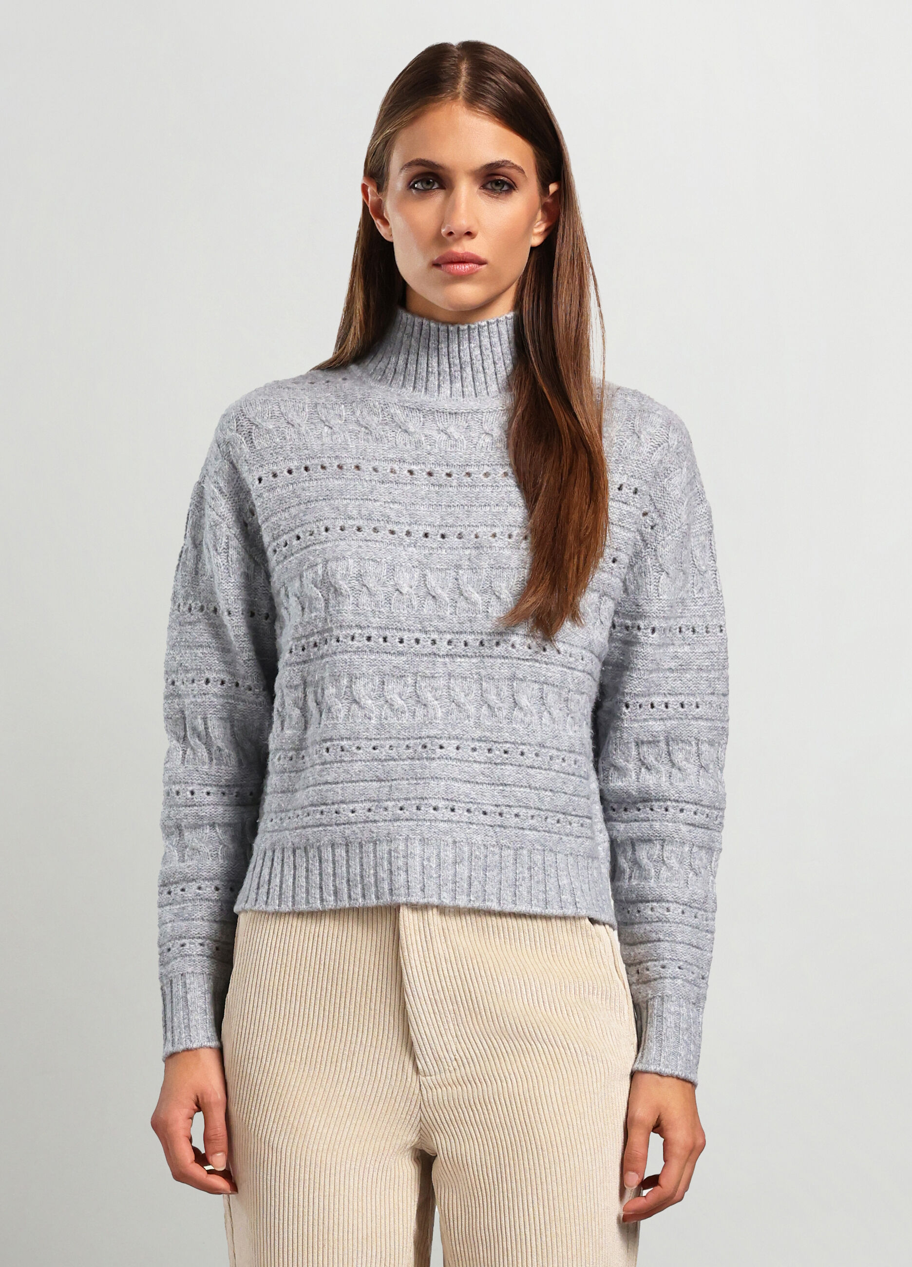 Tricot a collo alto donna_0