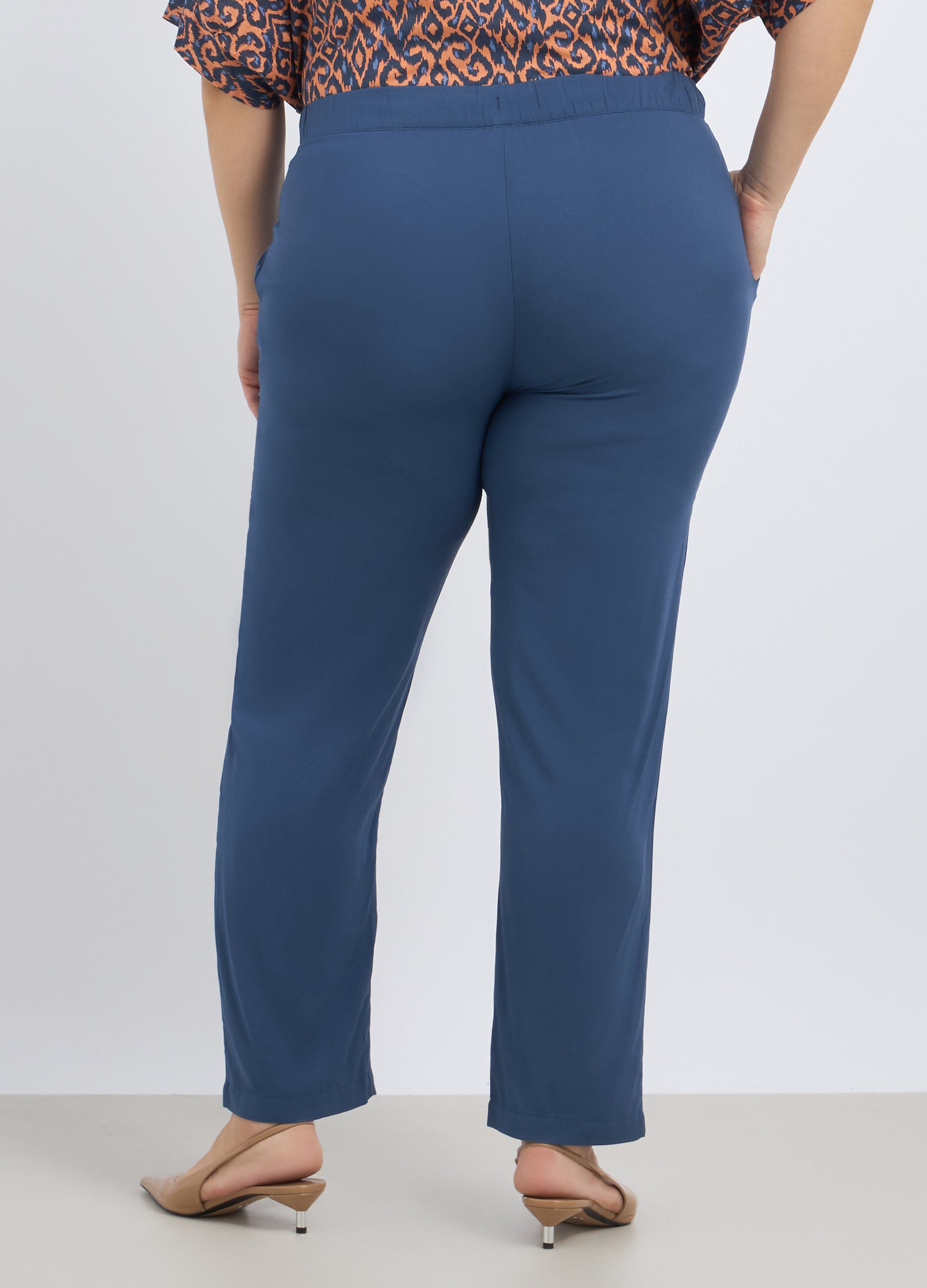 Pantaloni in pura viscosa donna curvy_1