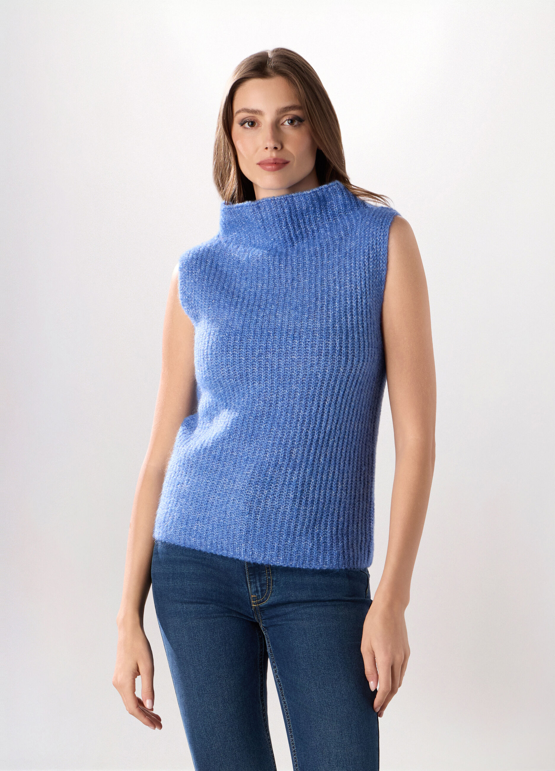 Tricot smanicato donna_0