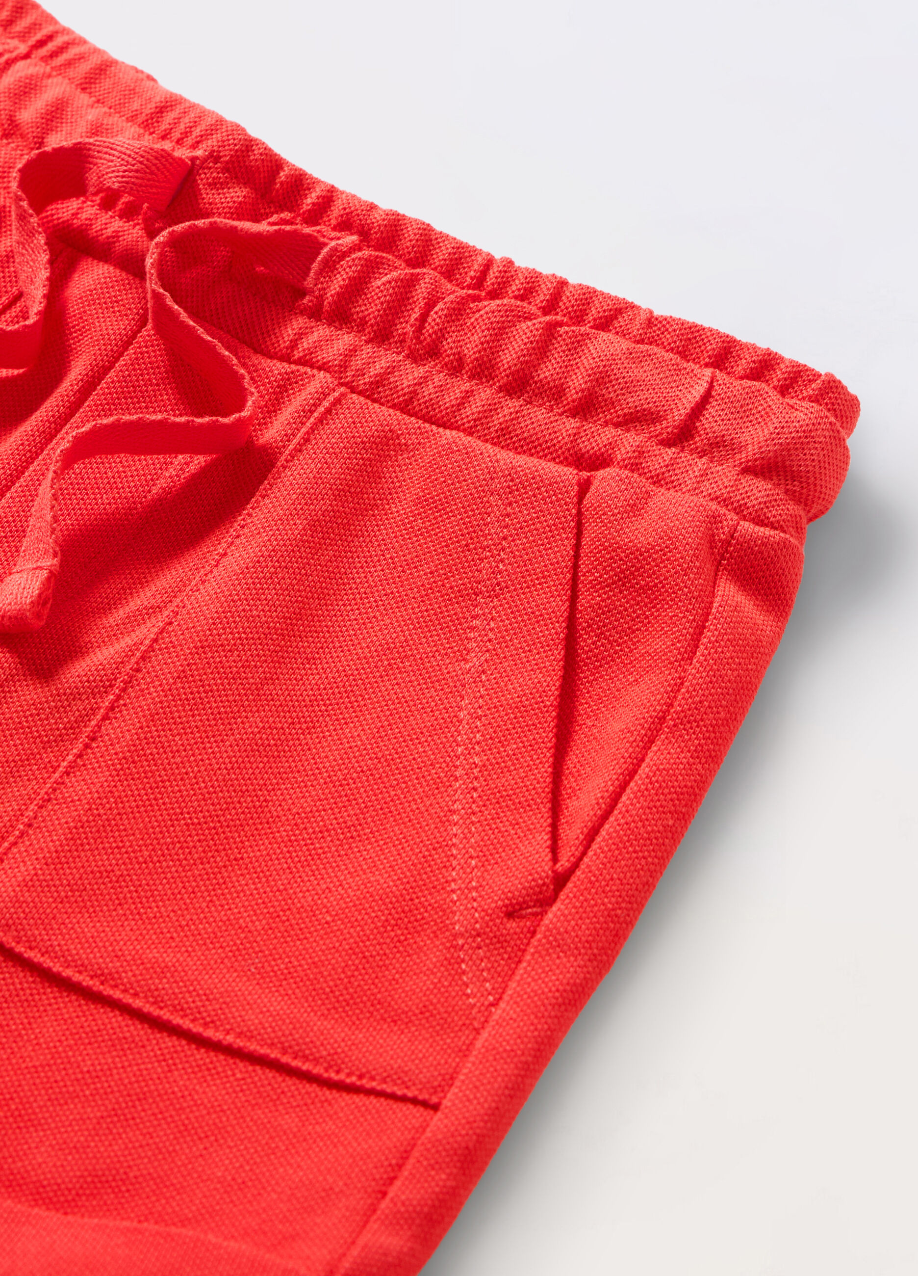 Shorts in puro cotone Piquet neonato_1