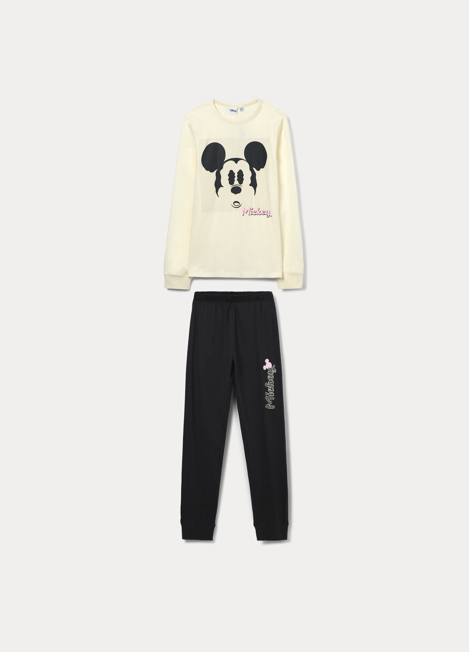 Set pigiama lungo Disney in jersey di puro cotone ragazza_0