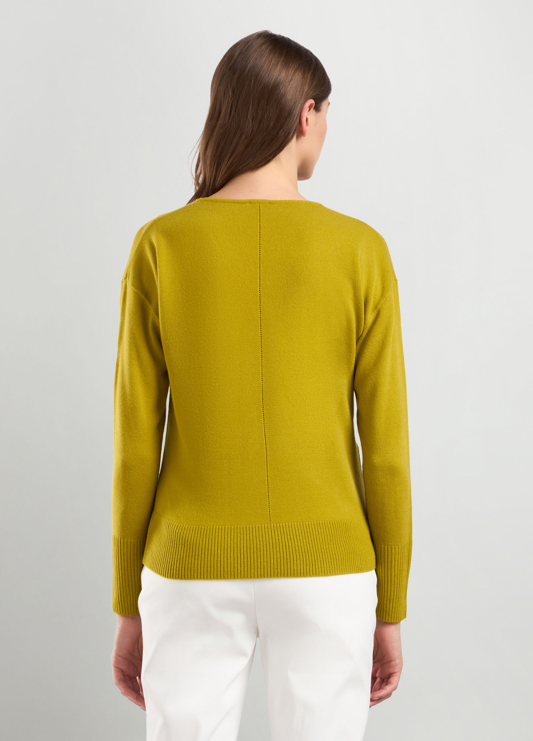 Pullover con scollo a V donna_1