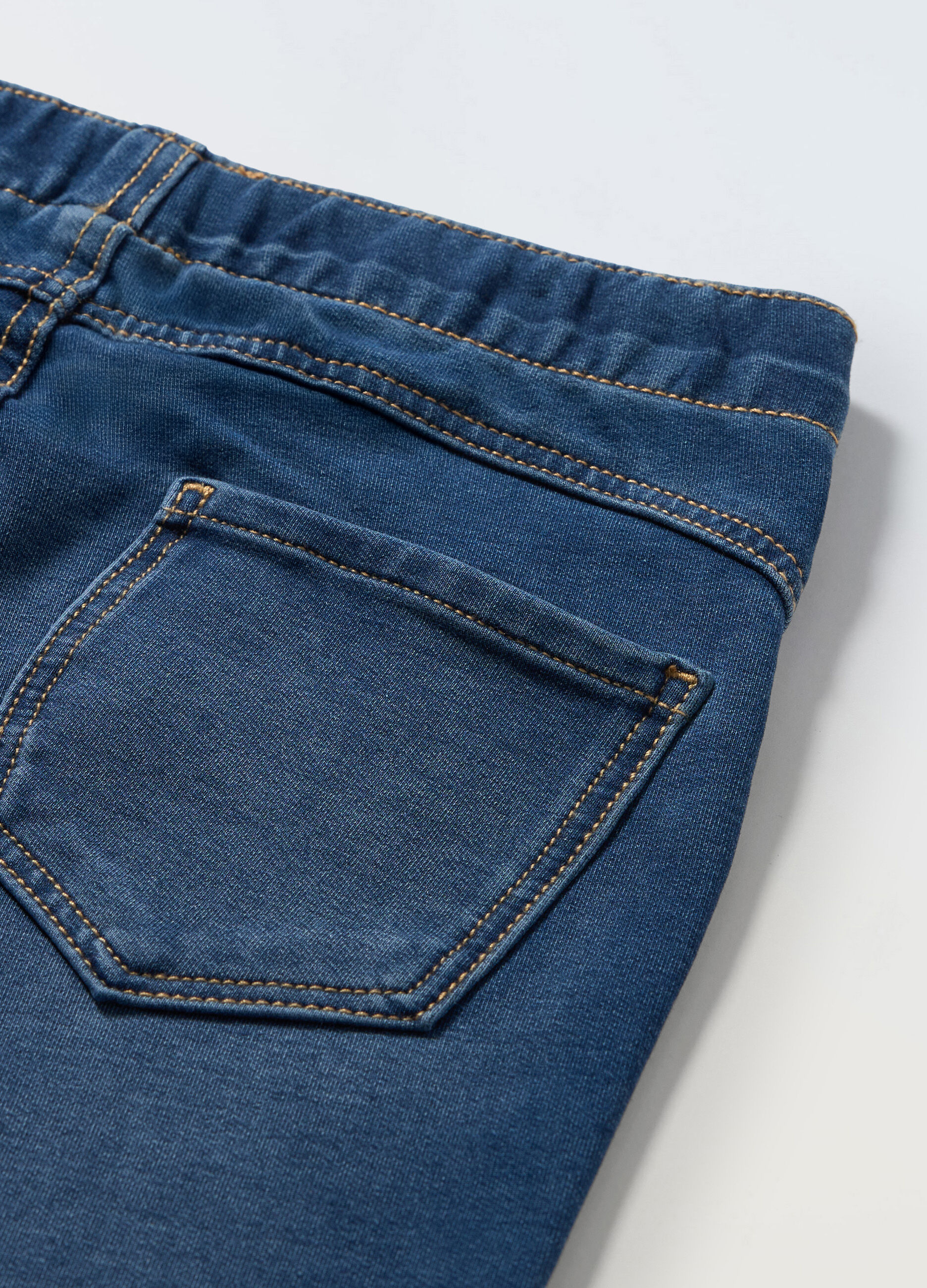 Jeggings in french terry denim ragazza_1