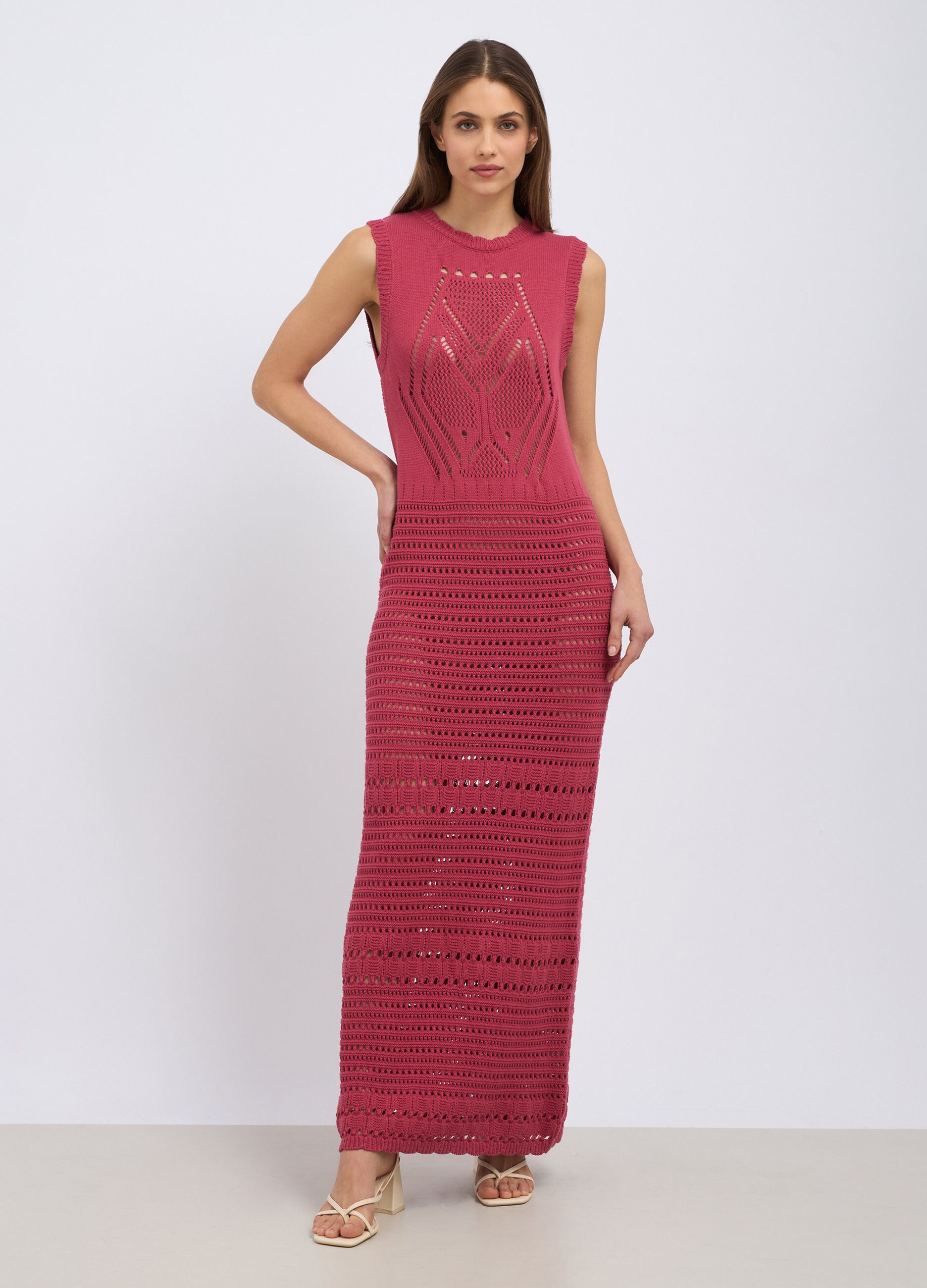 Abito lungo in maglia donna_0
