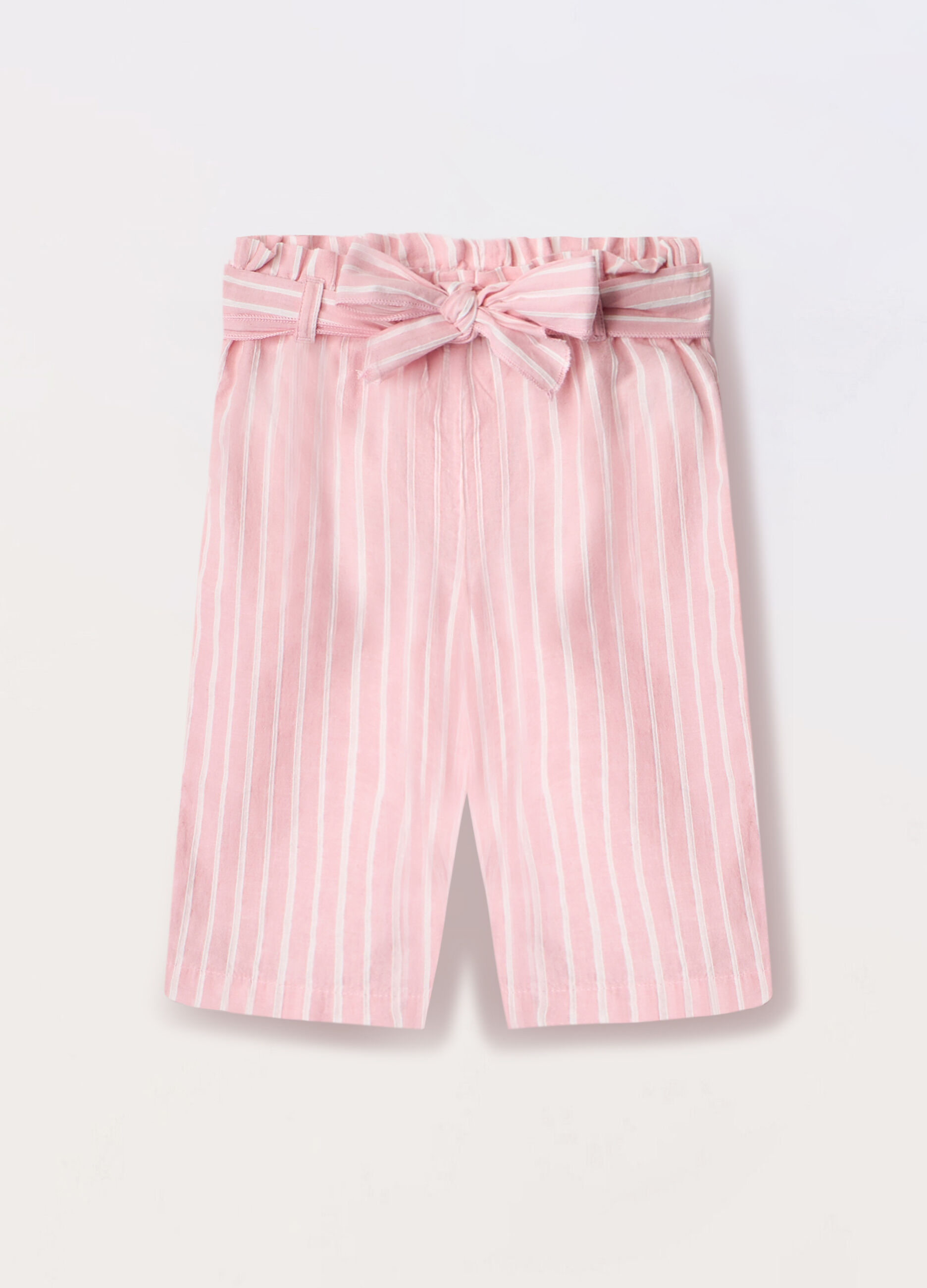 Pantaloni in puro cotone neonata_0